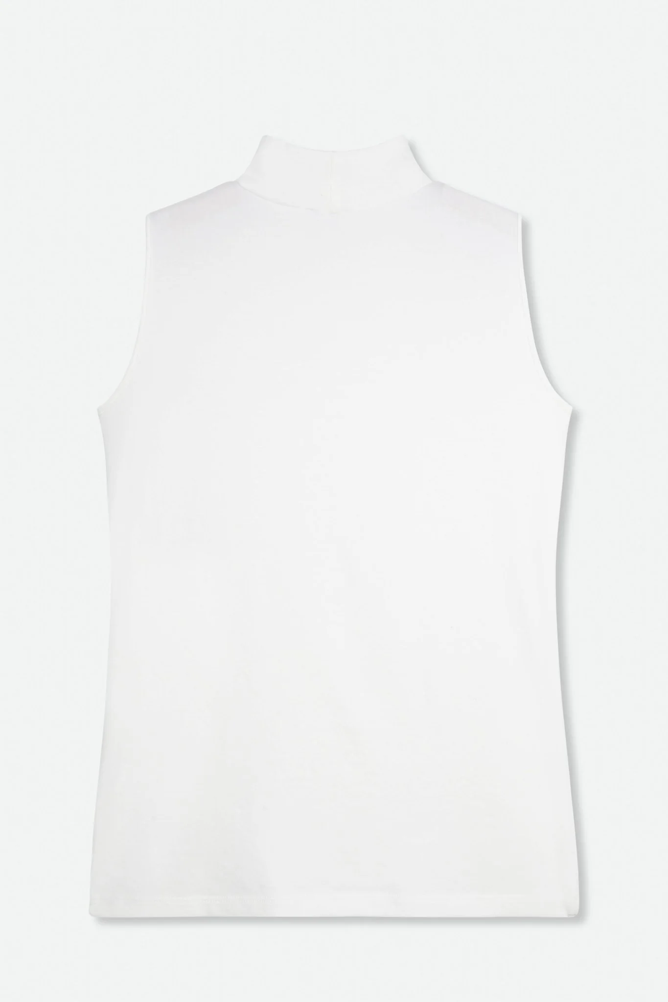 SLEEVELESS HIGH NECK IN PIMA COTTON STRETCH - Image 9