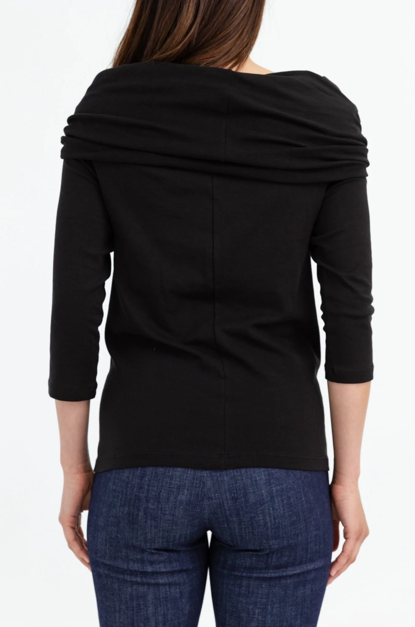 COWL SHOULDER TOP IN PIMA COTTON STRETCH - Image 8