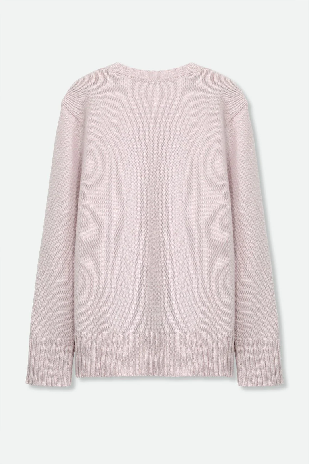 INVERNESS V NECK SWEATER IN CASHMERE MERINO 4 PLY KNIT - Image 4
