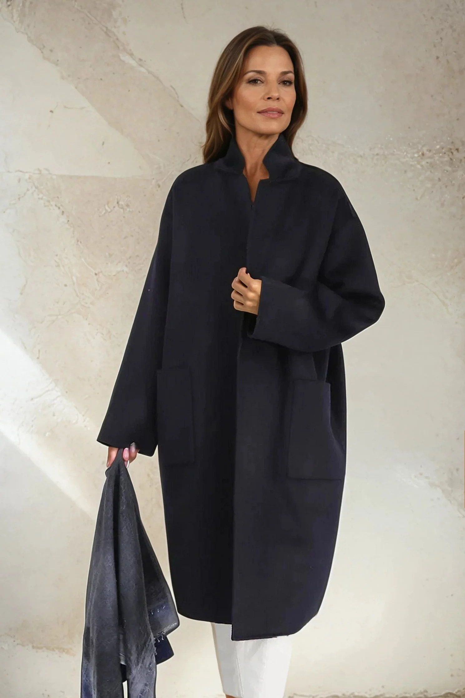 CARLIE COAT IN CASHMERE WOOL DOUBLE FACE - Image 13