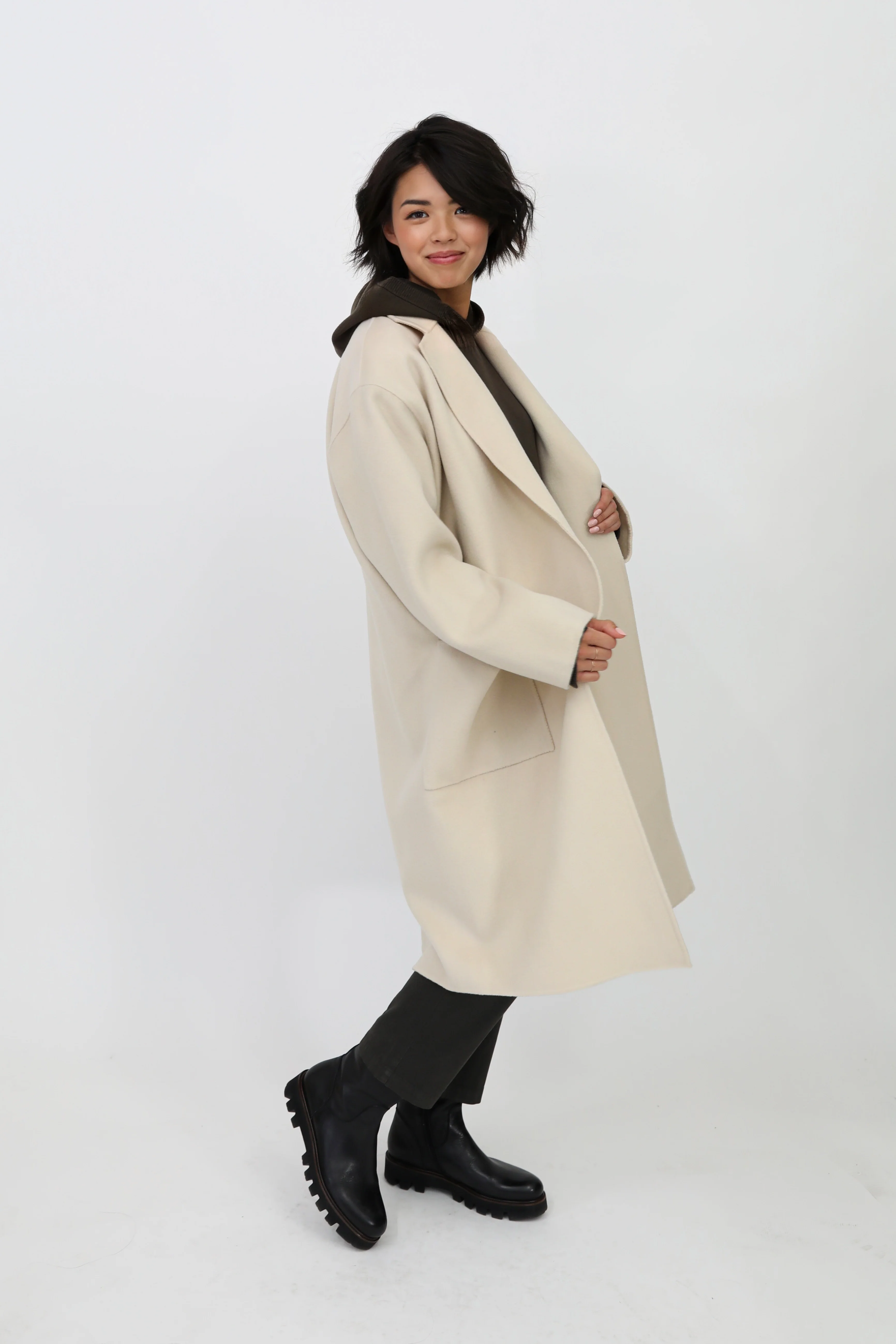 CARLIE COAT IN CASHMERE WOOL DOUBLE FACE - Image 7