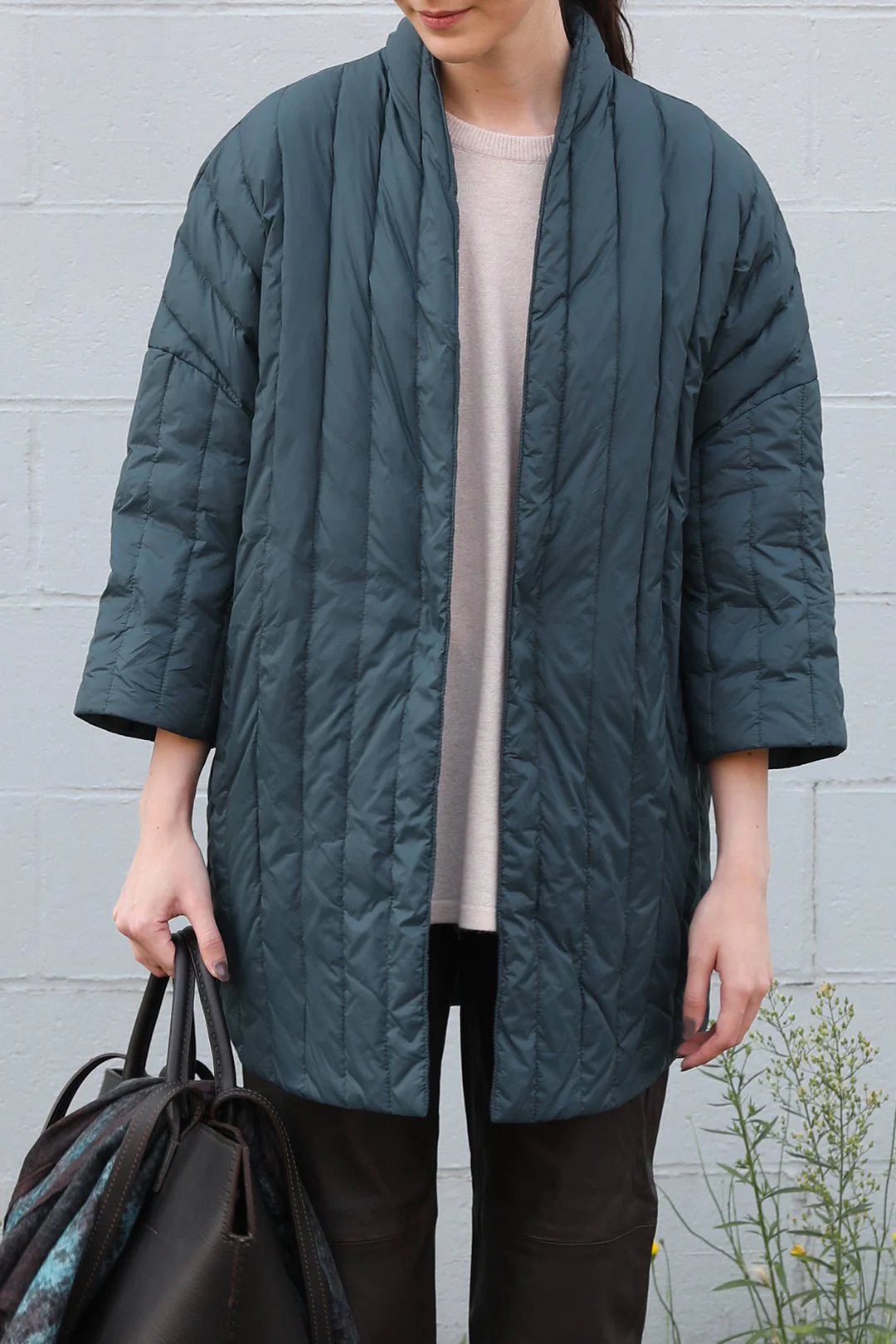 KIMONO BARN COAT IN GOOSE DOWN - Image 4
