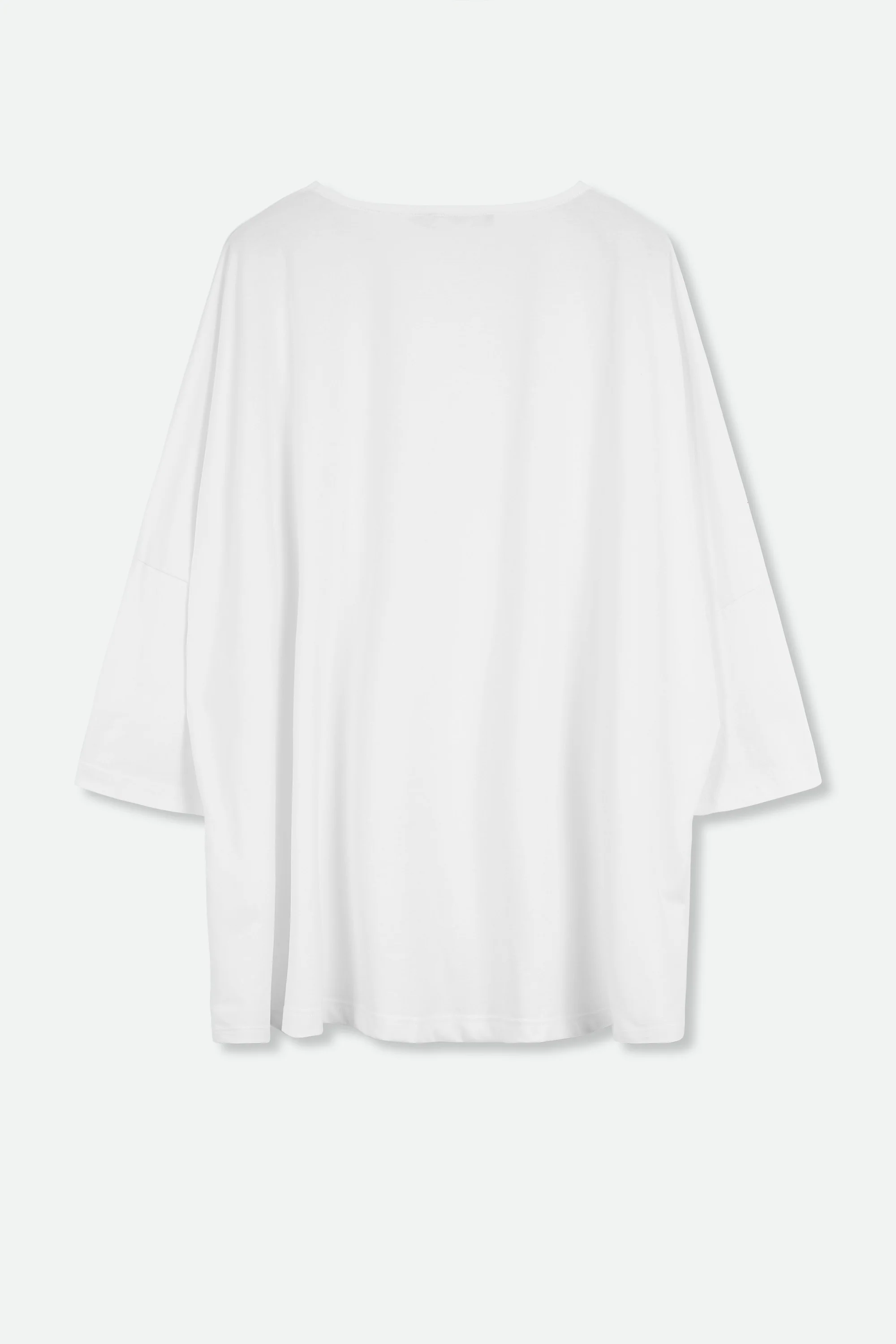 RAYA BOATNECK OVERSIZED TUNIC IN ITALIAN COTTON JERSEY - Image 3