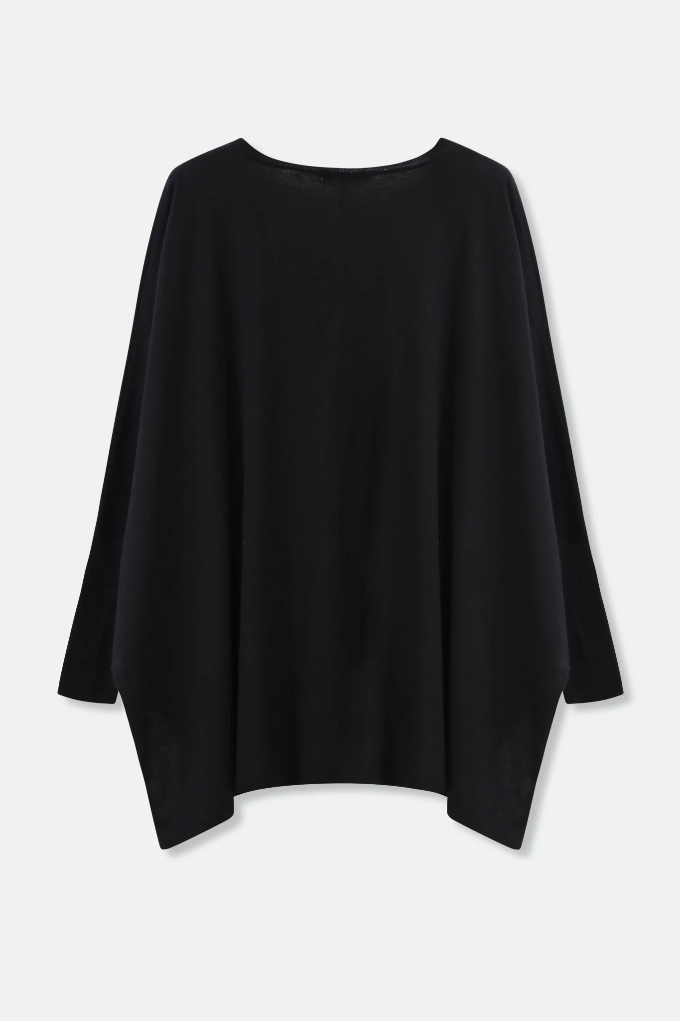 LENA LONG SLEEVE V-NECK PONCHO IN PIMA COTTON KNIT - Image 6