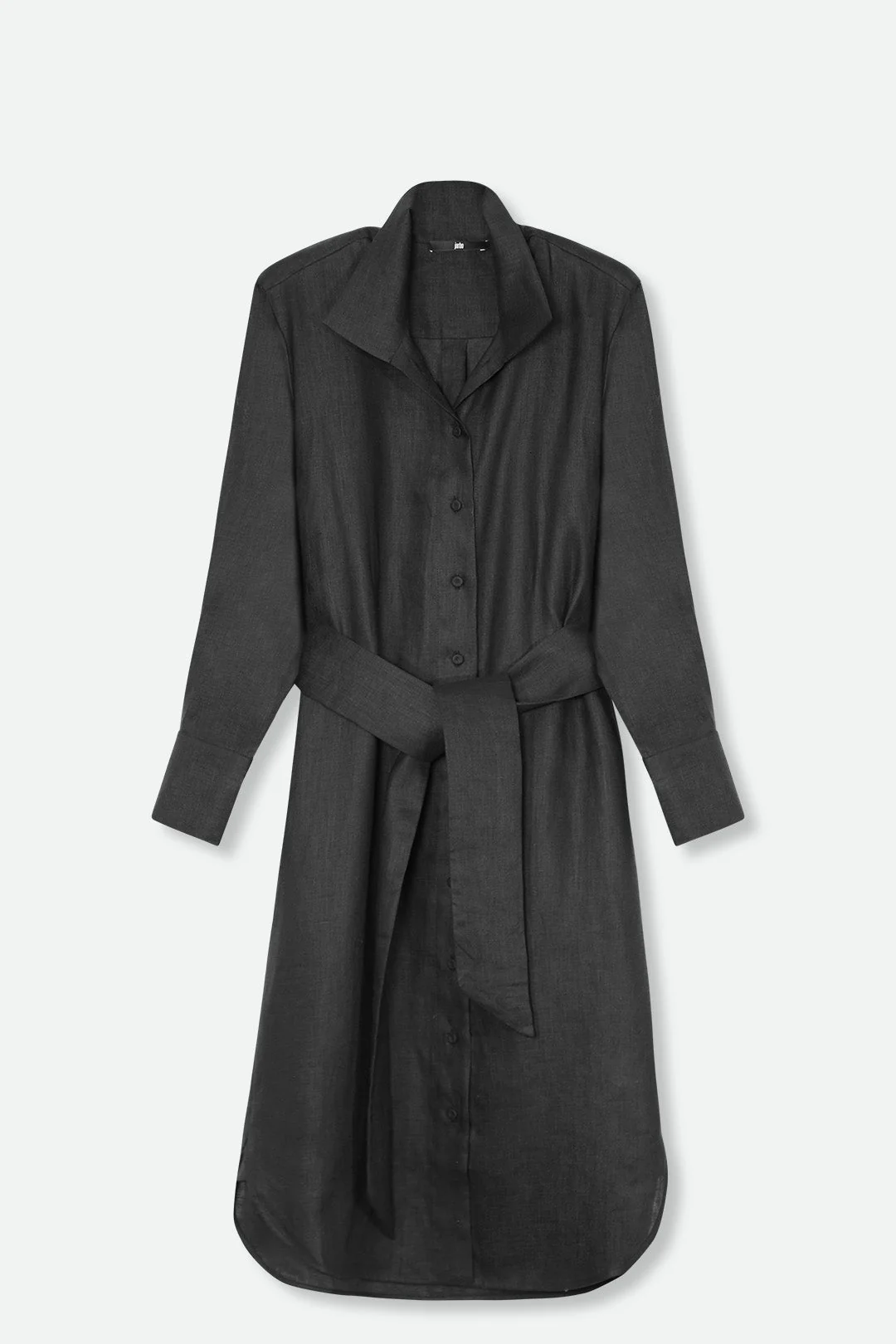 SHIRTDRESS DUSTER IN PREMIUM ITALIAN LINEN - Image 4