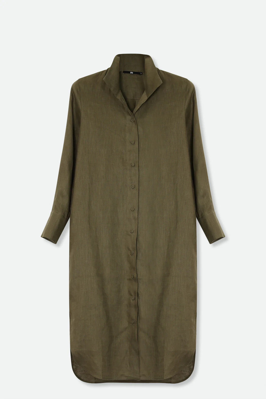 SHIRTDRESS DUSTER IN PREMIUM ITALIAN LINEN - Image 9