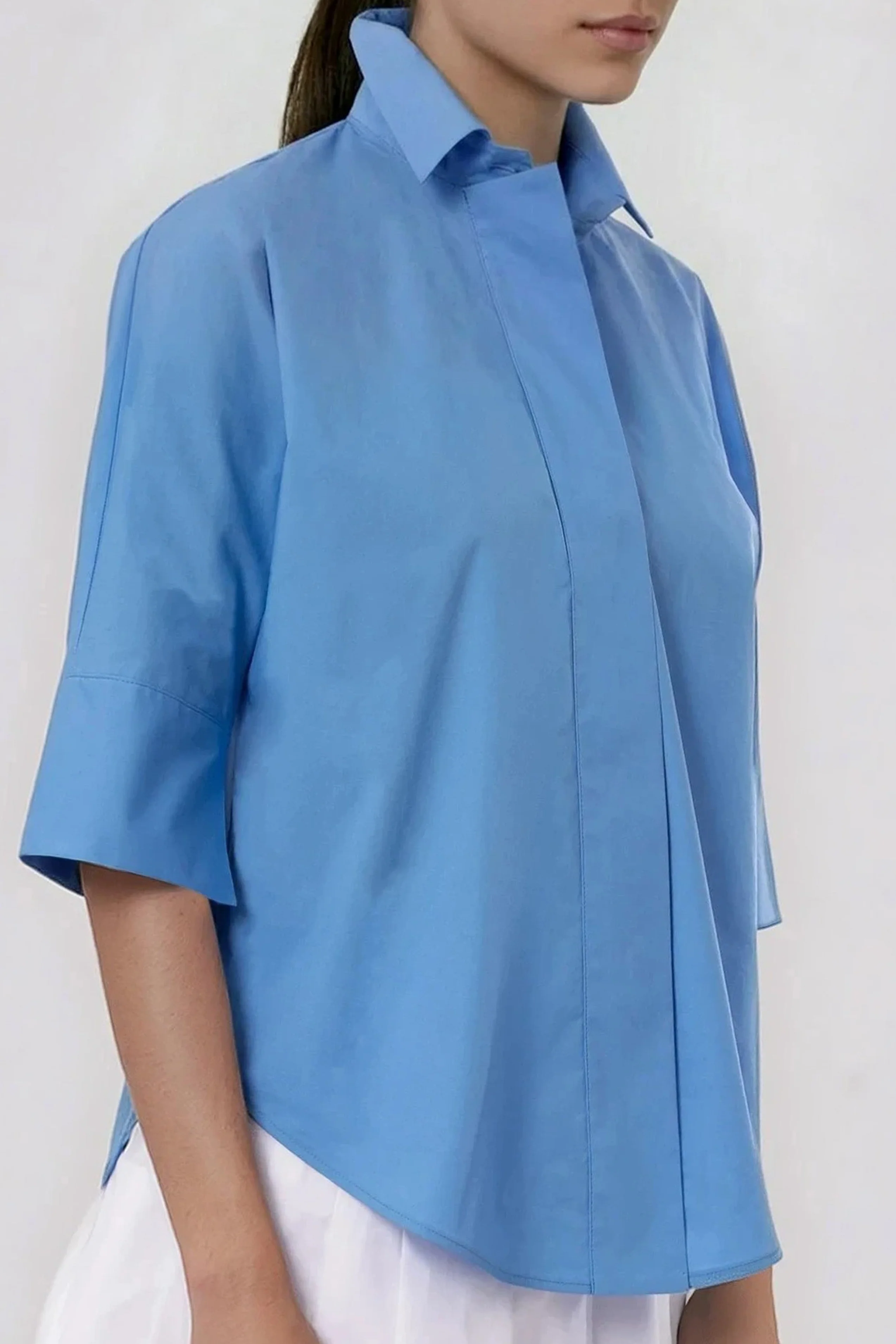 SAHANA DOLMAN SHIRT IN COTTON POPLIN - Image 10