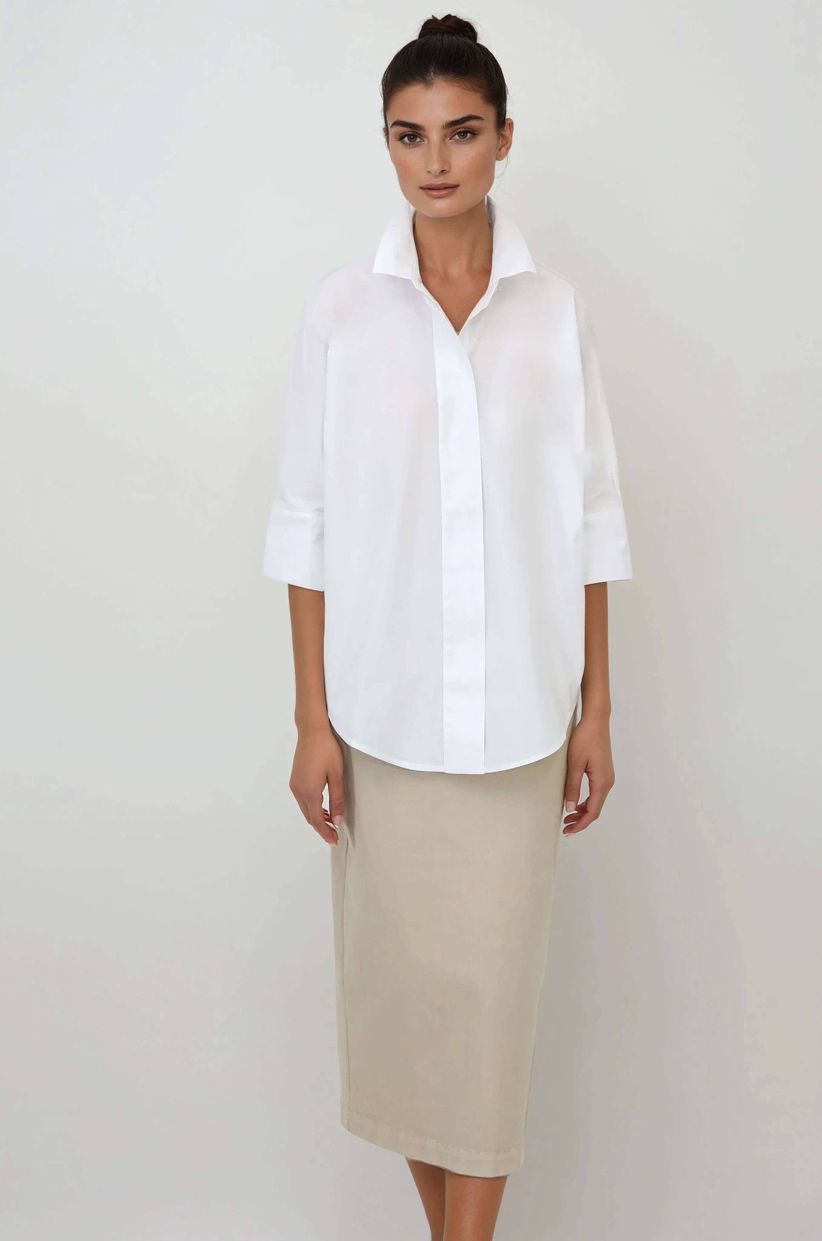 SAHANA DOLMAN SHIRT IN COTTON POPLIN - Image 13