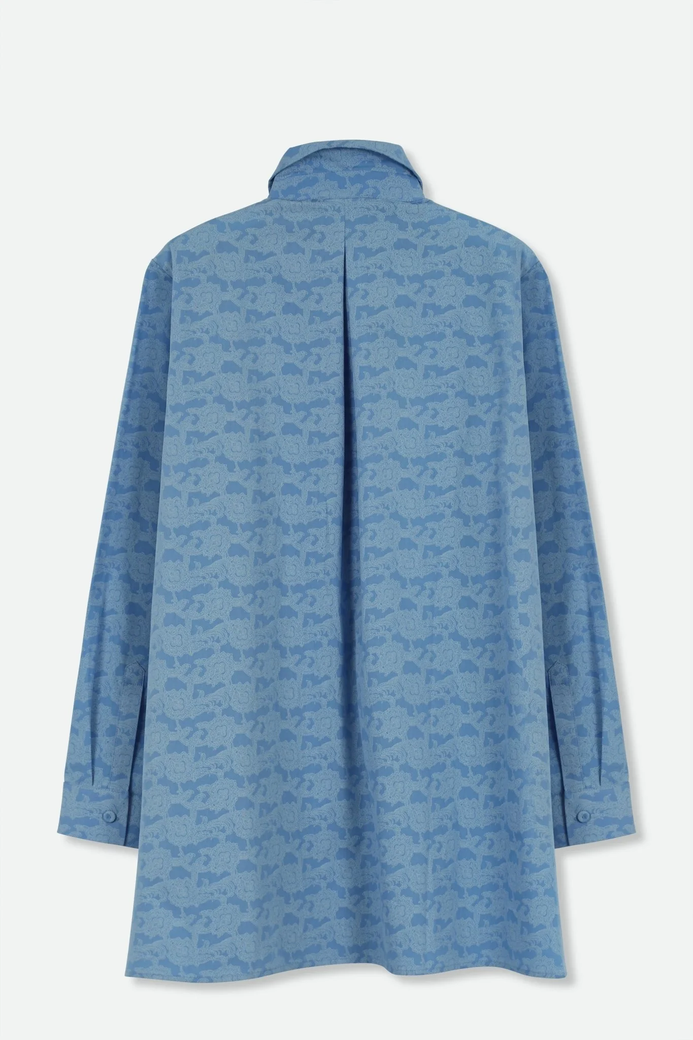 SELLA SHIRT IN ITALIAN COTTON SHIRT SKY PAINTING BLUE - Image 3