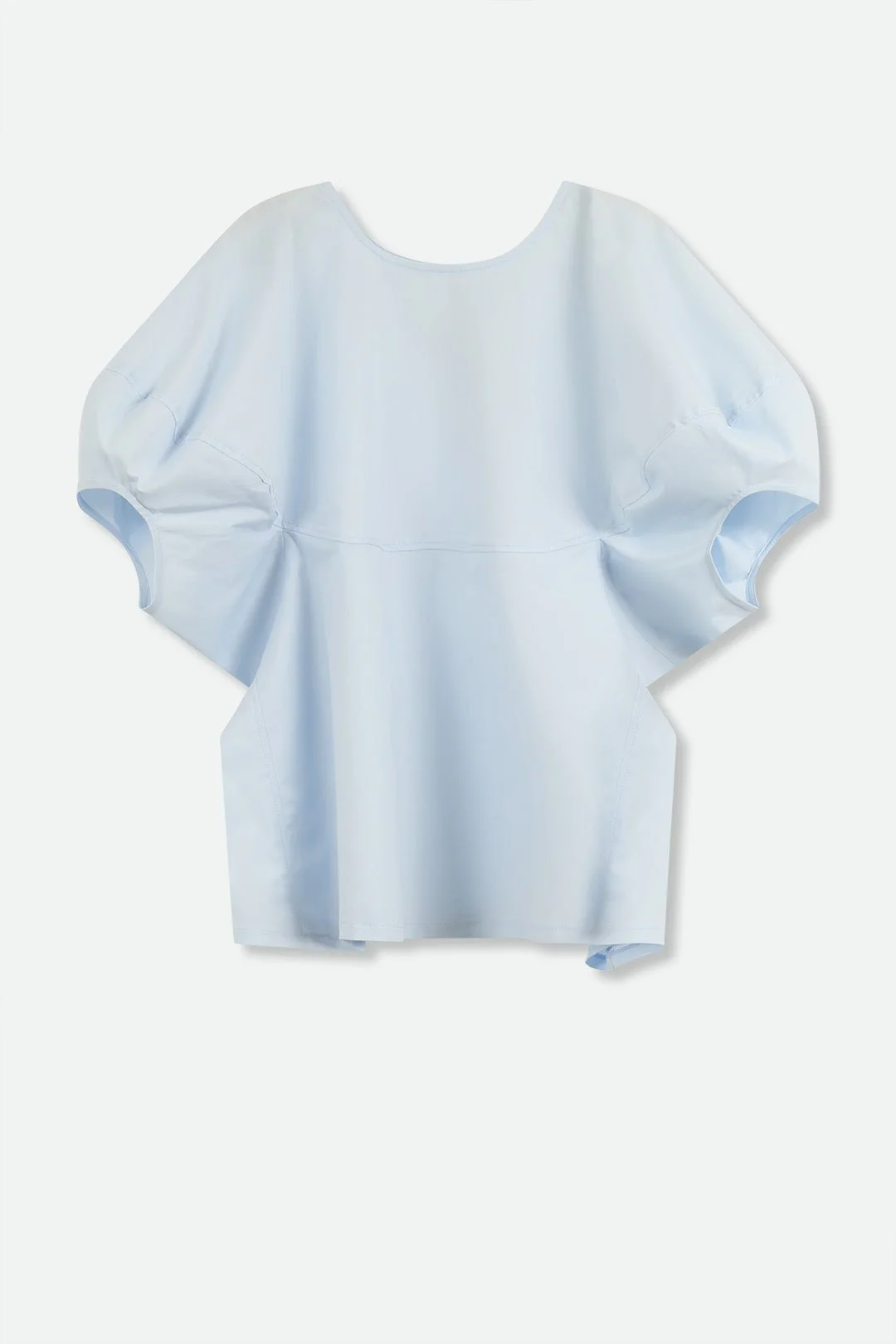 CERCHI SHORT SLEEVE BLOUSE IN ITALIAN COTTON - Image 4