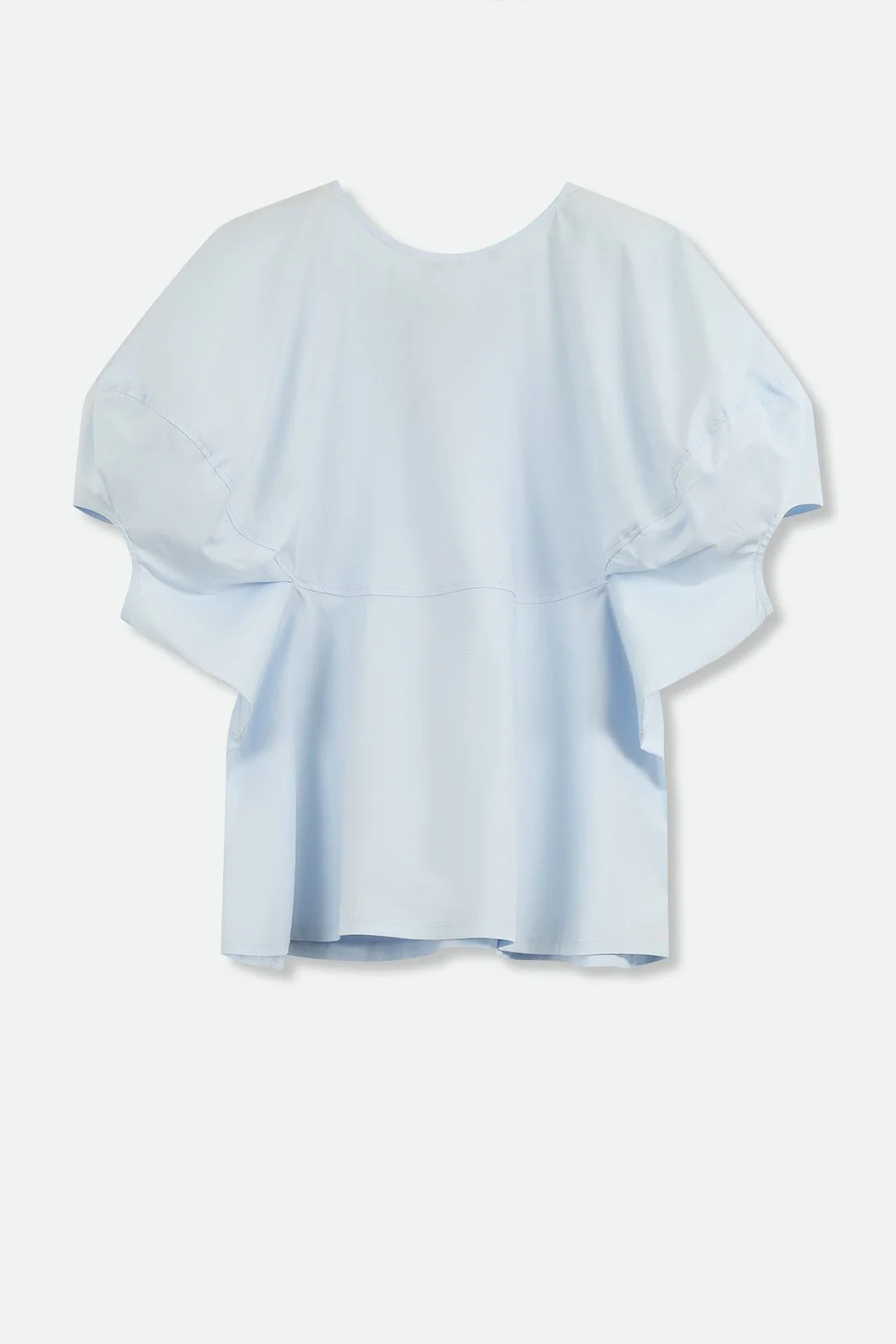 CERCHI SHORT SLEEVE BLOUSE IN ITALIAN COTTON - Image 5