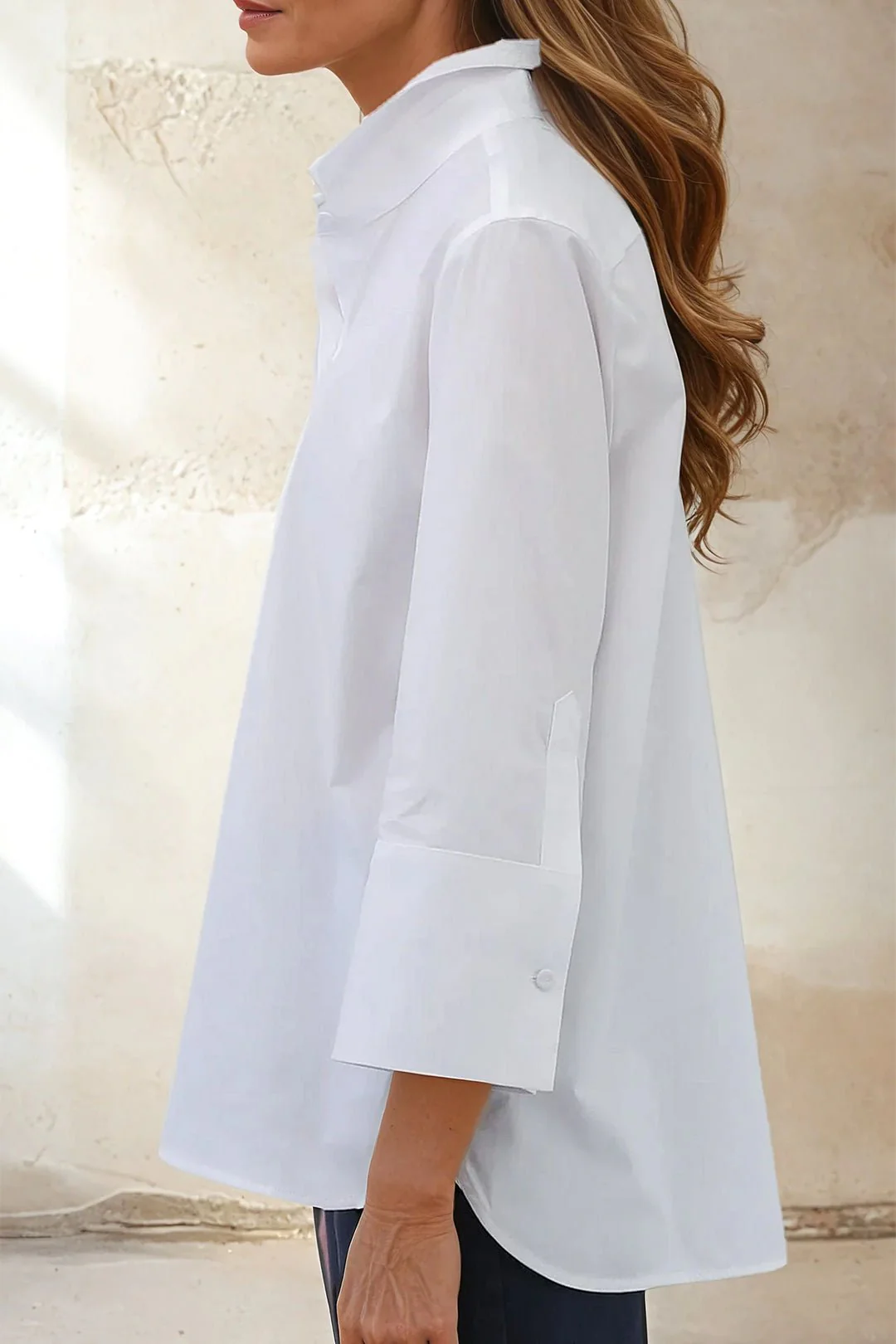 SEVILLA SHIRT IN ITALIAN COTTON POPLIN STRETCH - Image 4