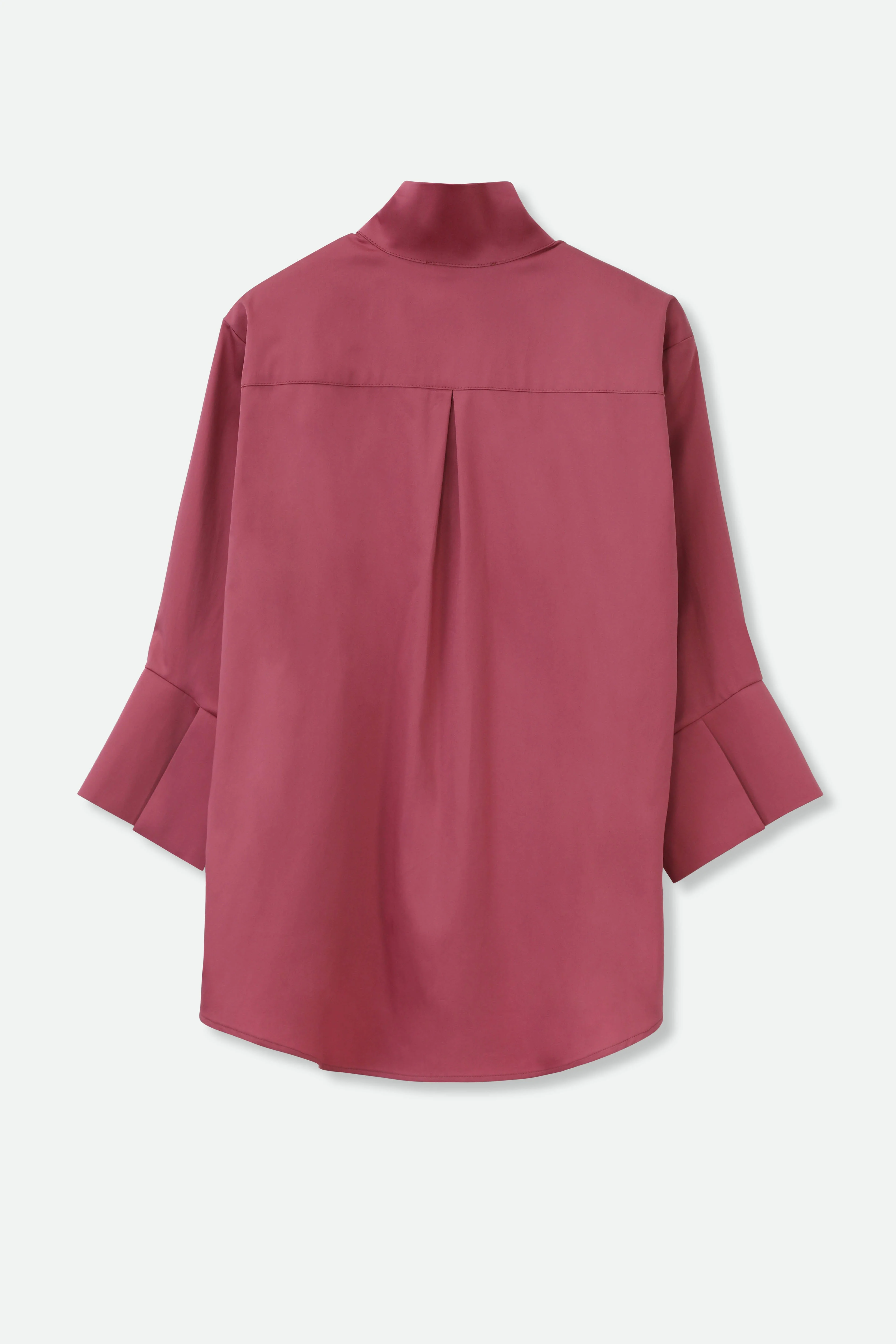 SANDRINE WIDE-CUFF SHIRT IN ITALIAN COTTON STRETCH - Image 3
