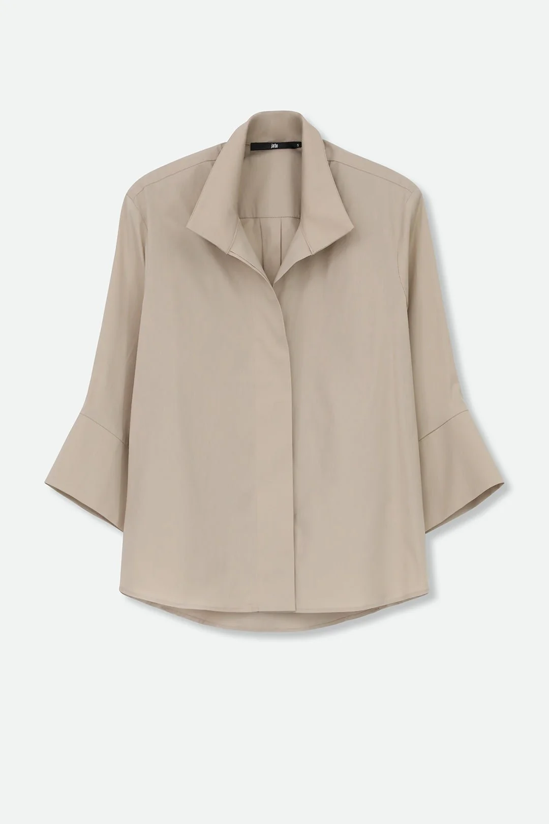 SANDRINE WIDE-CUFF SHIRT IN ITALIAN COTTON STRETCH - Image 5