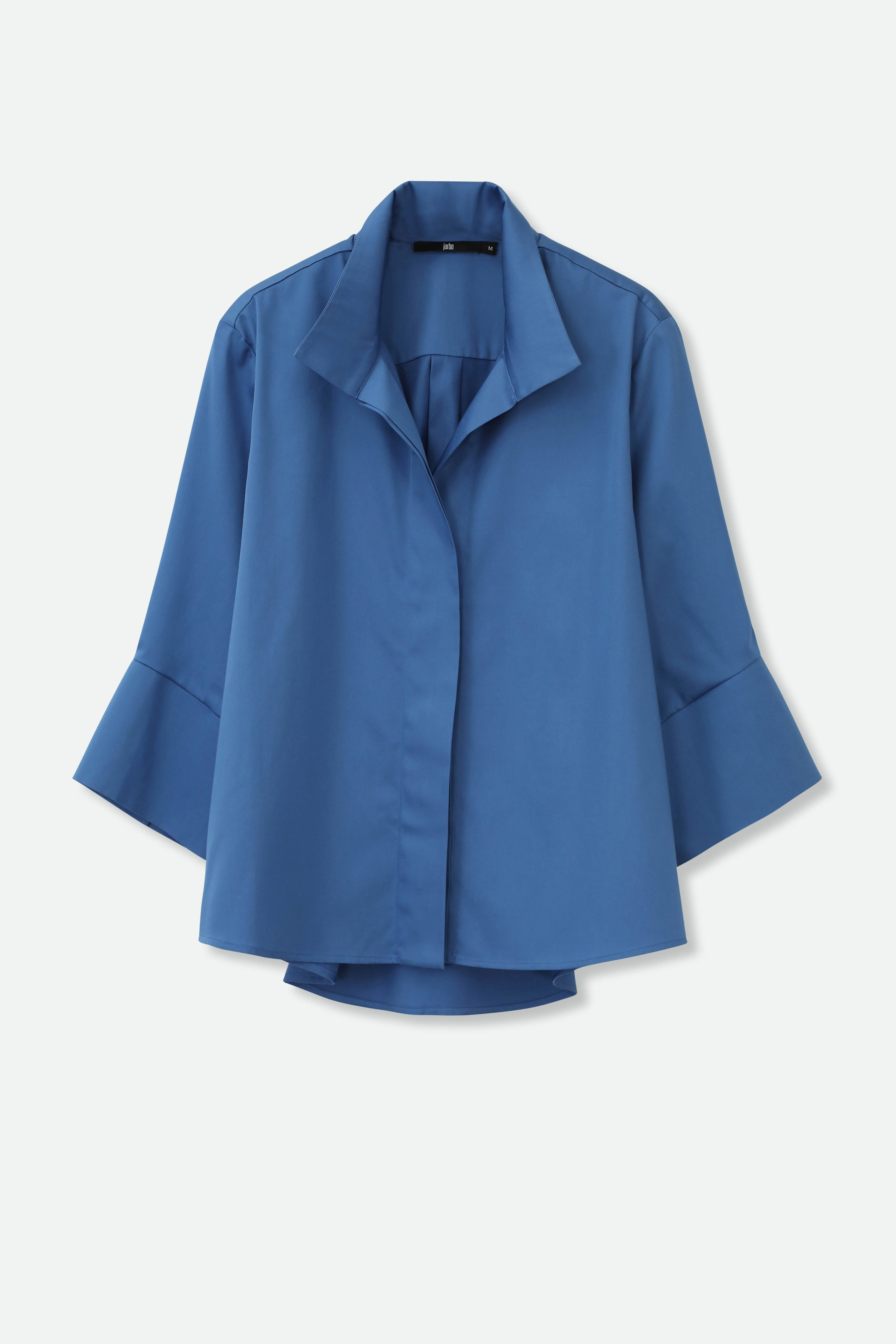 SANDRINE WIDE-CUFF SHIRT IN ITALIAN COTTON STRETCH - Image 7
