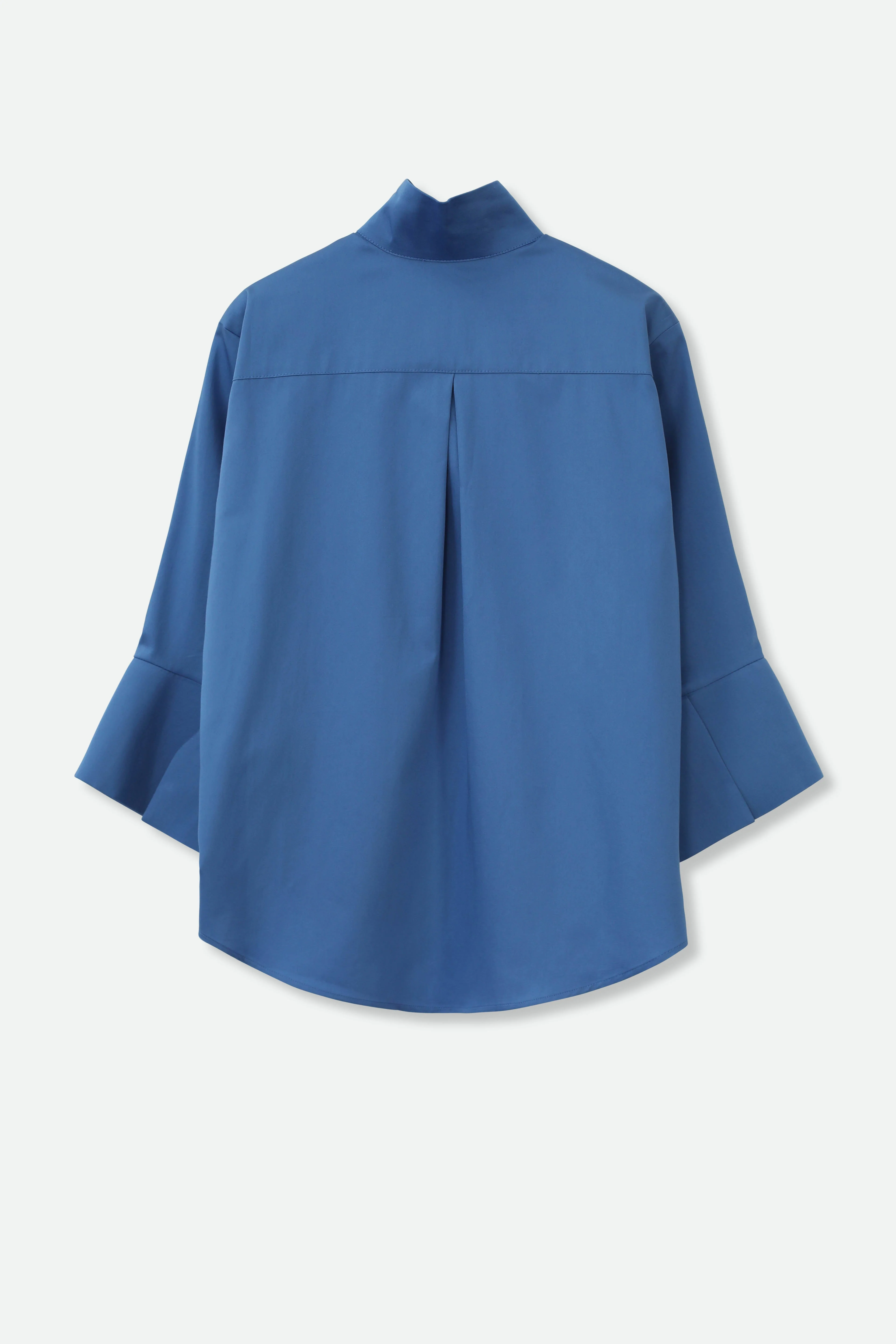 SANDRINE WIDE-CUFF SHIRT IN ITALIAN COTTON STRETCH - Image 8