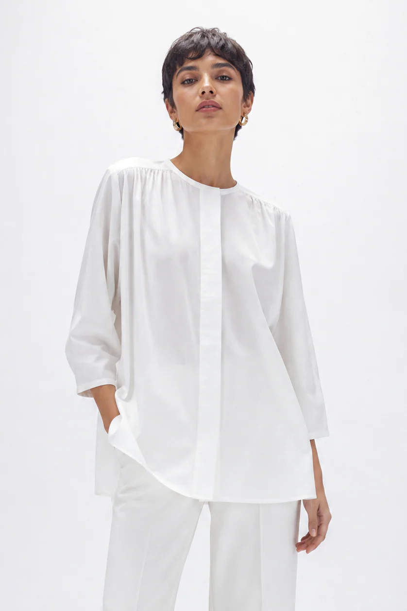 SOLANA SHIRT IN ITALIAN COTTON POPLIN