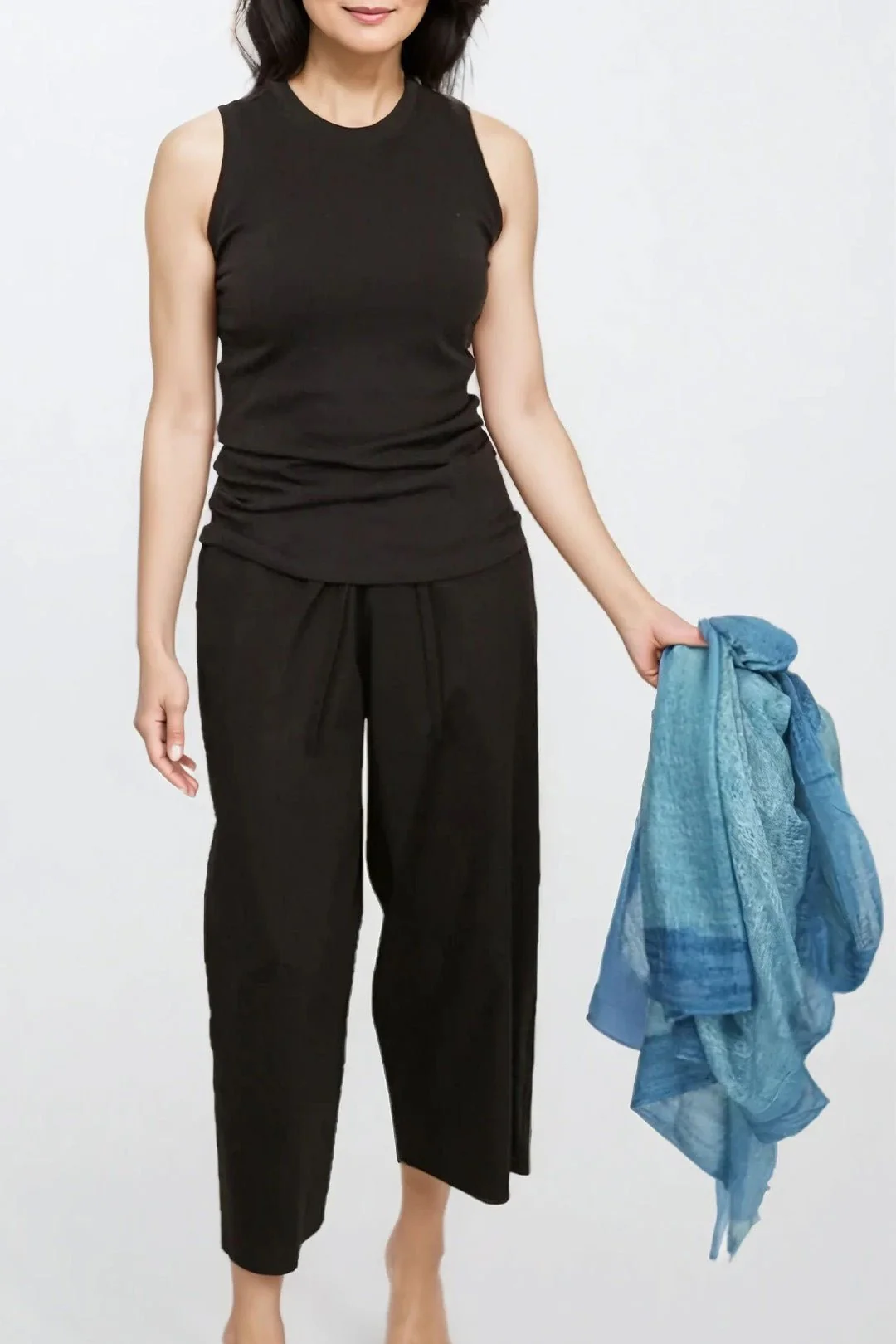 PERCEY CROP PANT IN ITALIAN COTTON - Image 3