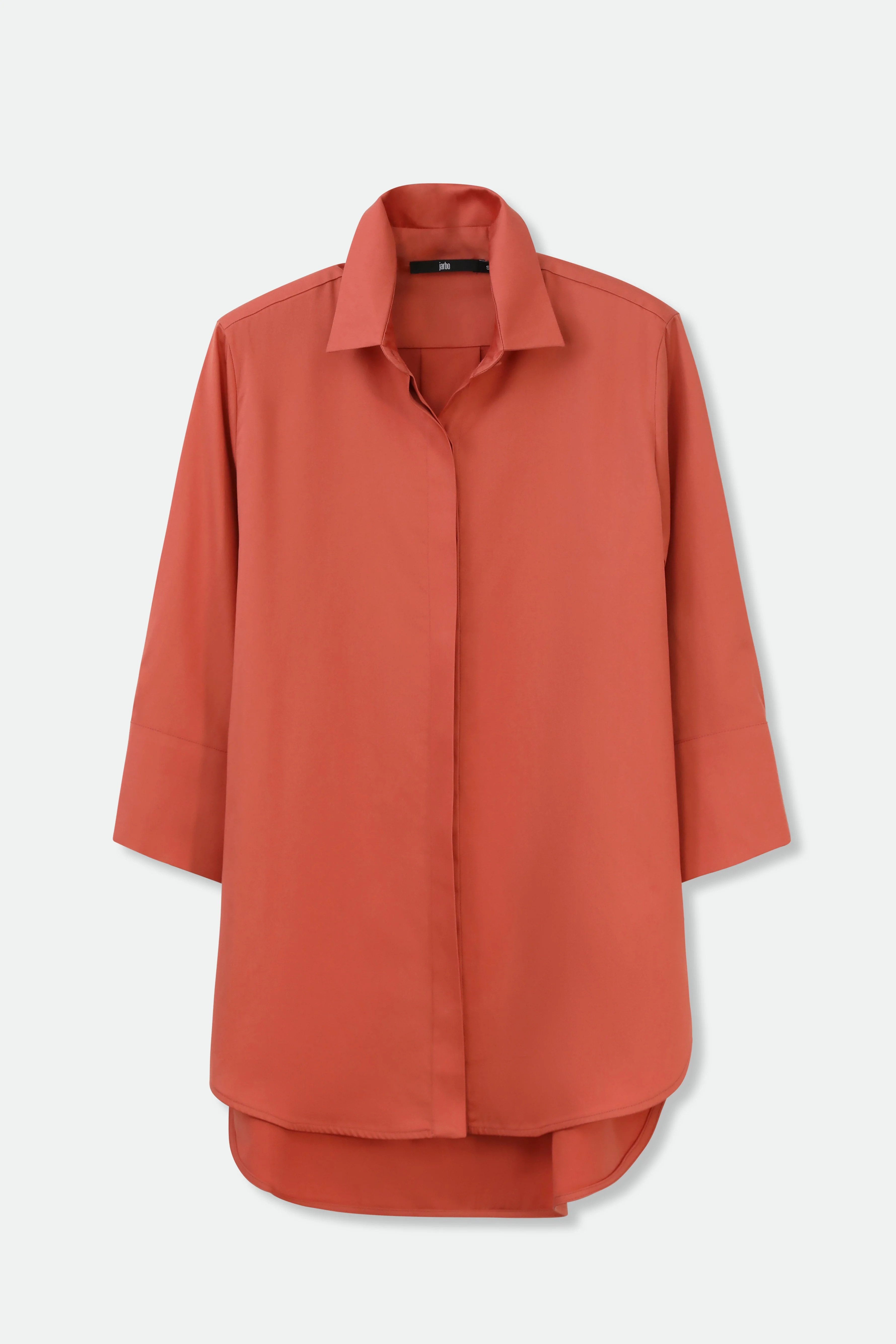 SADIE 3/4 SLEEVE SHIRT IN ITALIAN COTTON POPLIN STRETCH - Image 3