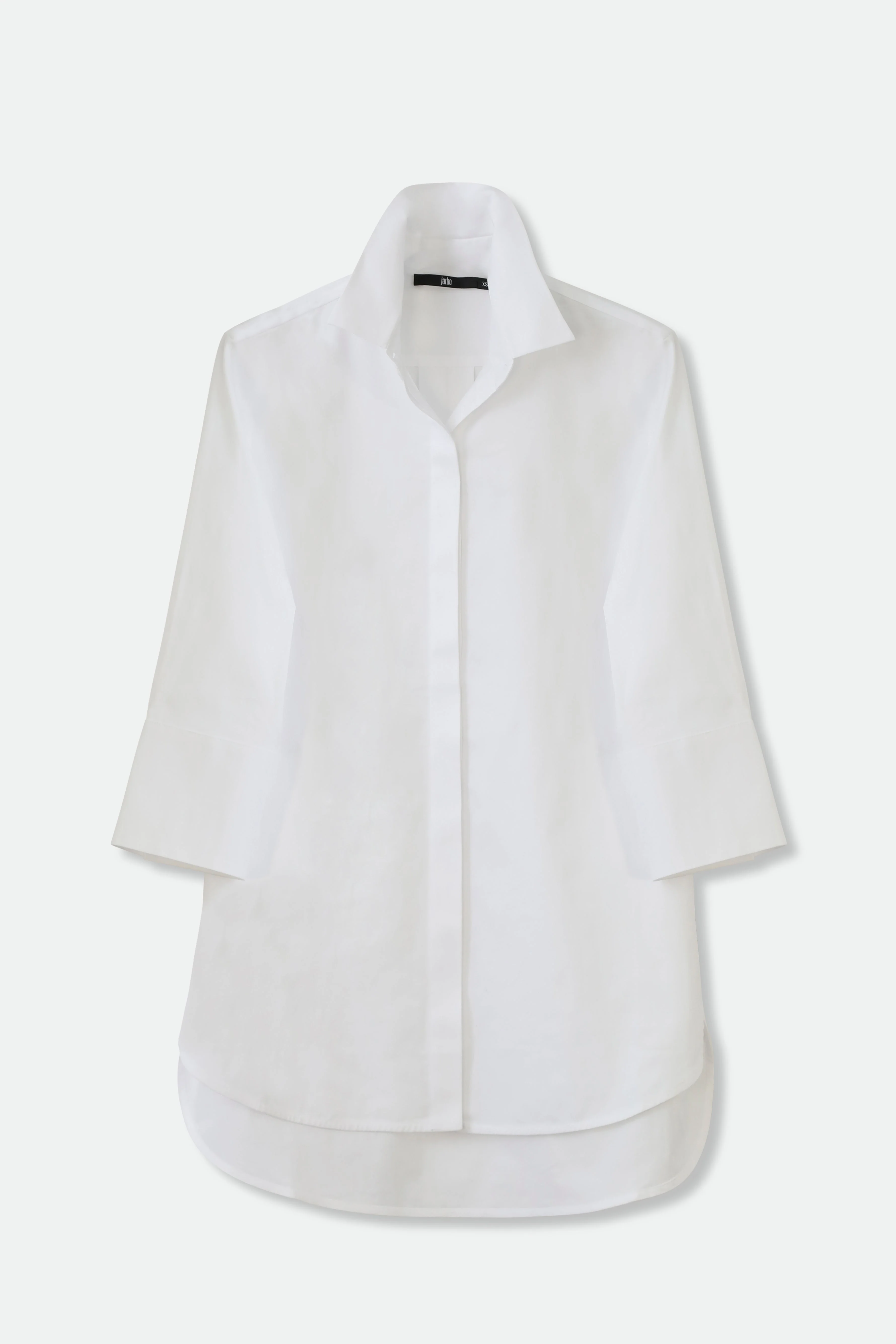 SADIE 3/4 SLEEVE SHIRT IN ITALIAN COTTON POPLIN STRETCH - Image 5