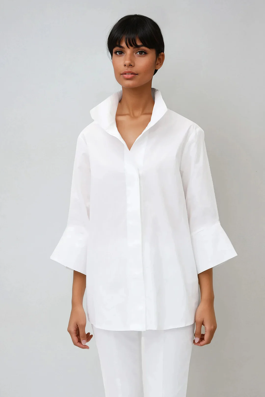 SCARLETT SHIRT IN ITALIAN POPLIN COTTON - Image 3