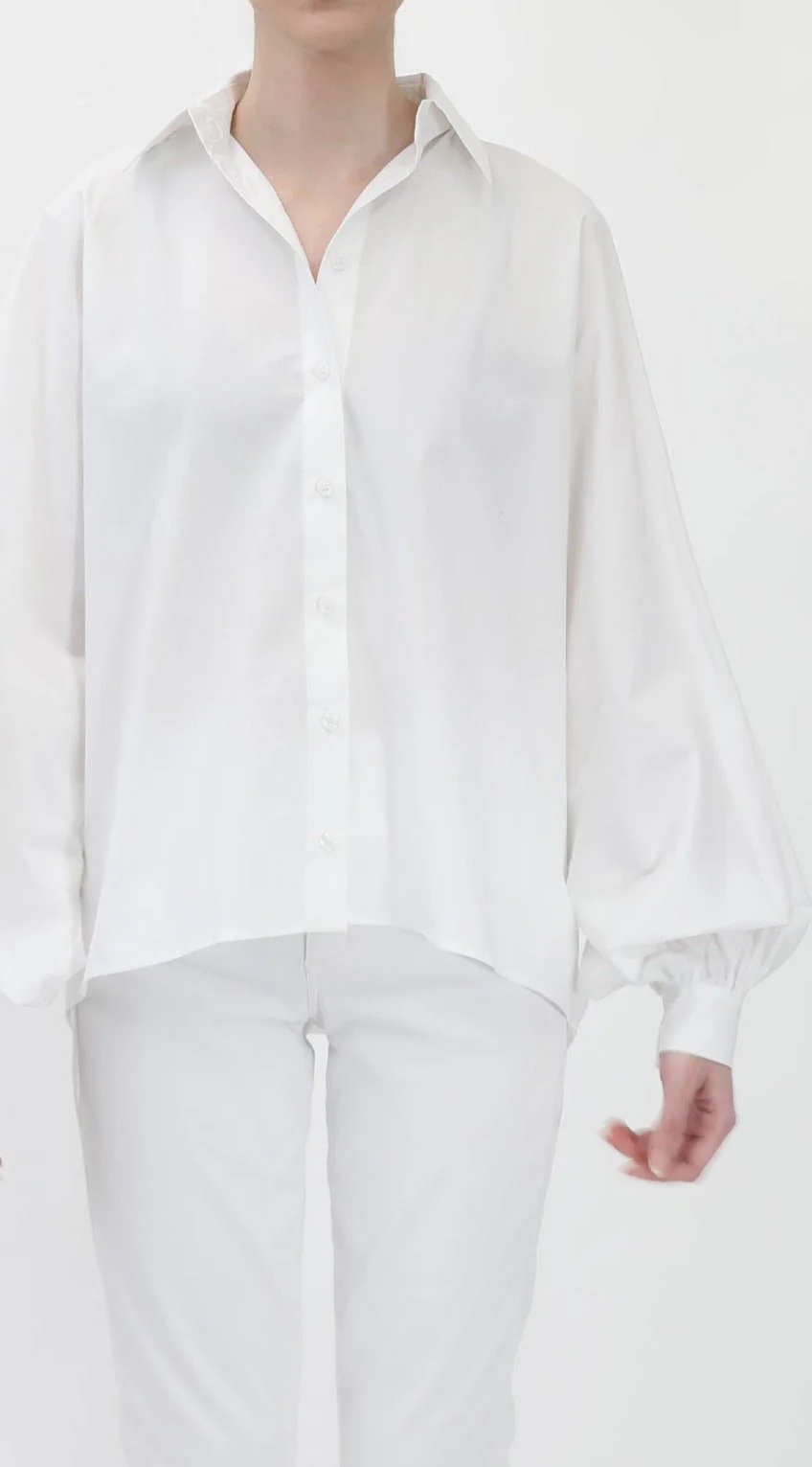 SAWYER ONE-SIZE FULL SLEEVE SHIRT IN ITALIAN COTTON STRETCH - Image 3