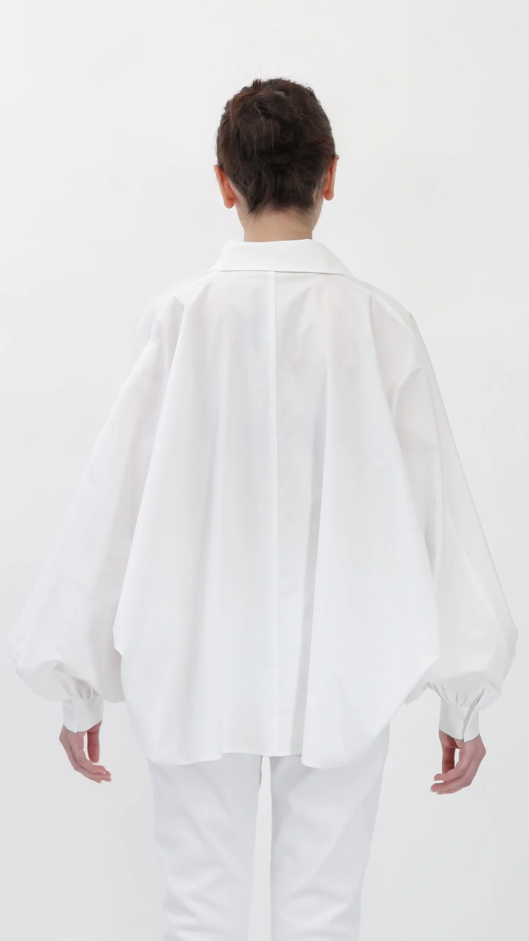 SAWYER ONE-SIZE FULL SLEEVE SHIRT IN ITALIAN COTTON STRETCH - Image 4