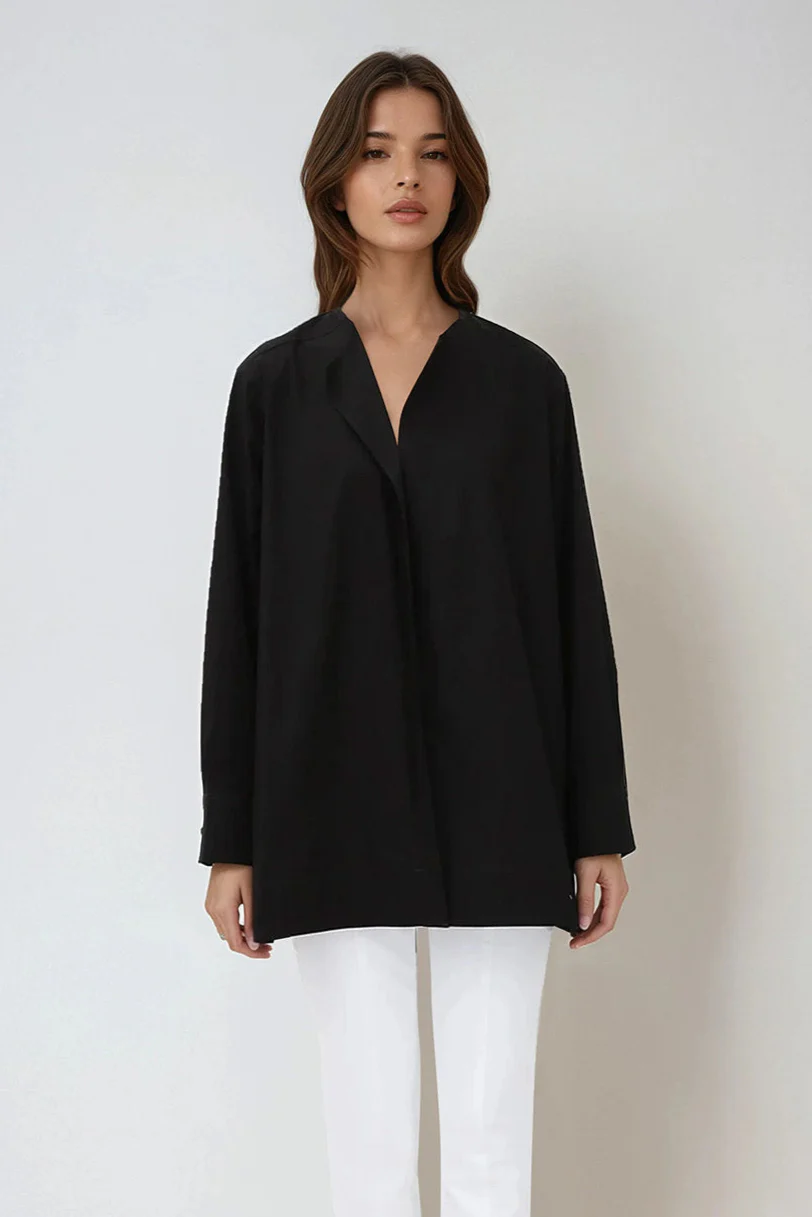 ILONA SHIRT IN ITALIAN COTTON POPLIN - Image 7