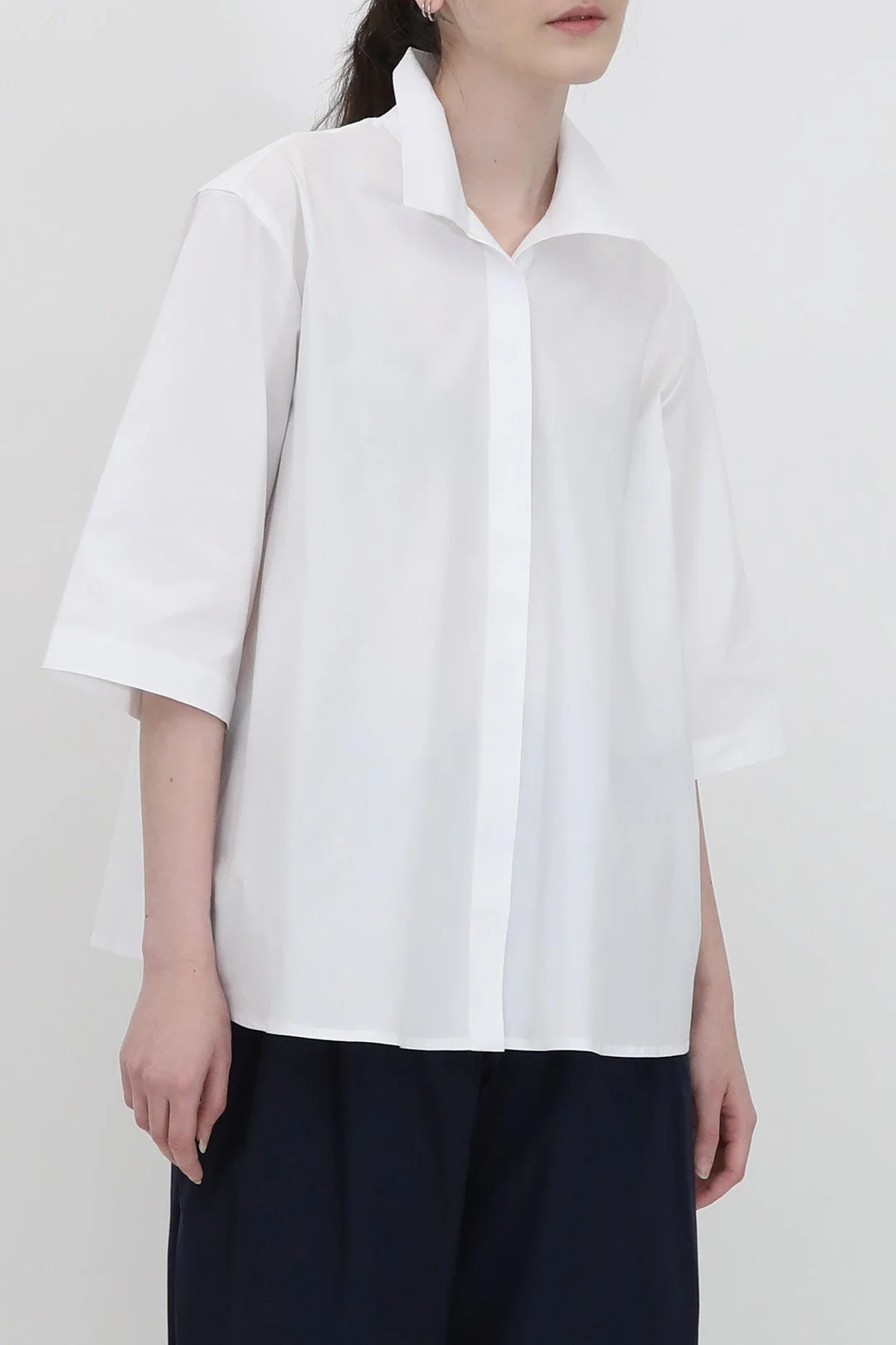 CAMP SHIRT IN ITALIAN COTTON POPLIN STRETCH - Image 3