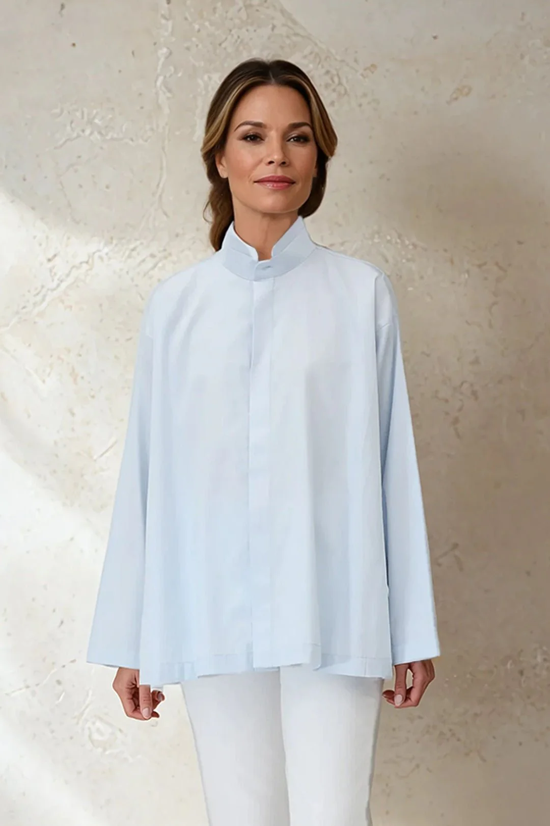SAIGE OVERSIZE SHIRT IN ITALIAN COTTON POPLIN - Image 12