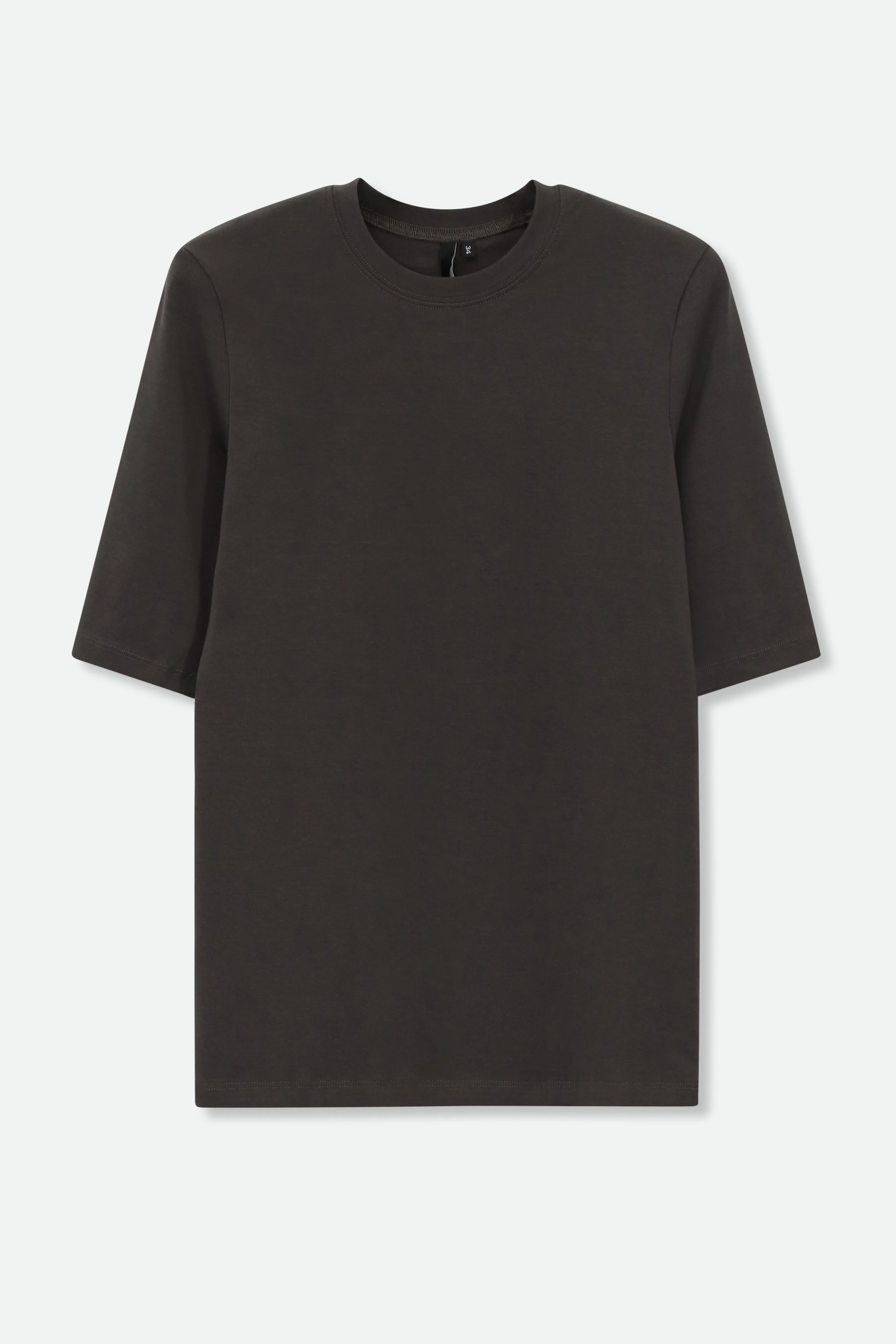 ELBOW SLEEVE CREW IN PIMA COTTON STRETCH - Image 12
