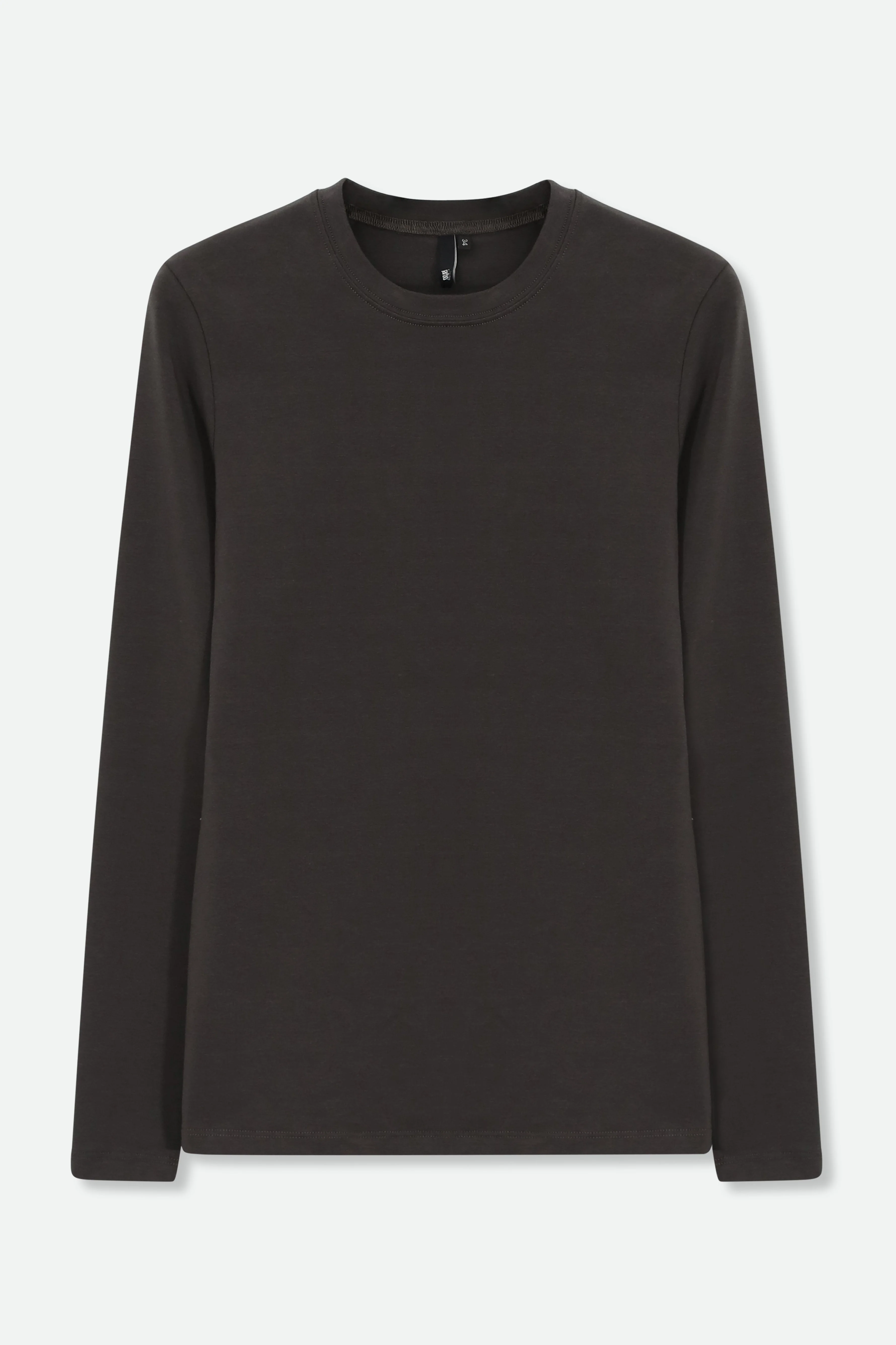 LONG SLEEVE CREW IN PIMA COTTON STRETCH - Image 12