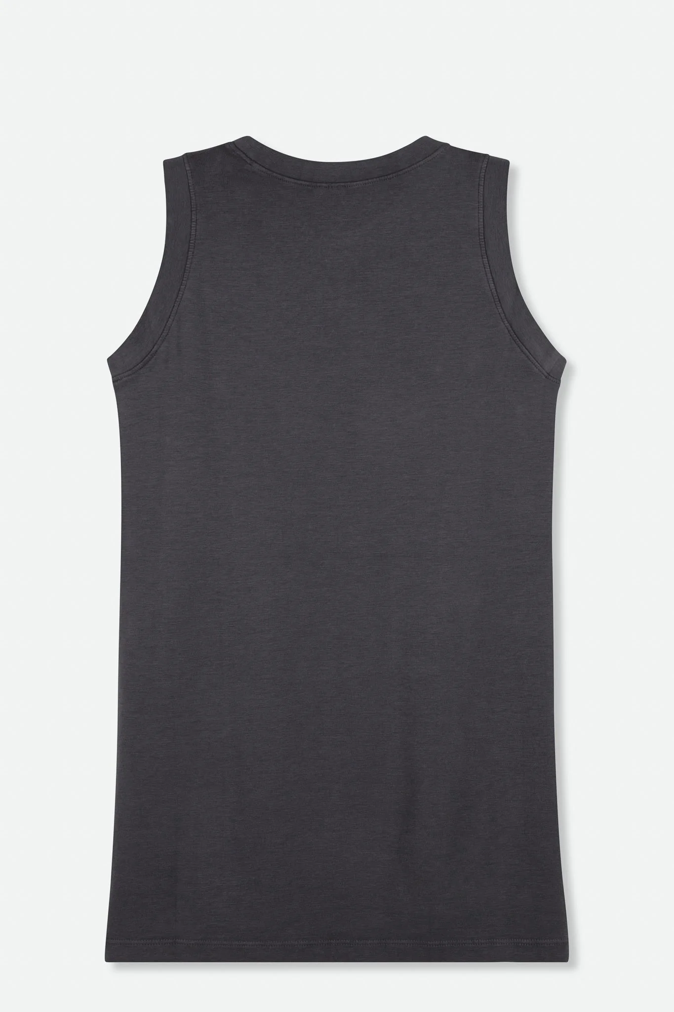 MUSCLE TANK HIP LENGTH IN PIMA COTTON STRETCH - Image 10