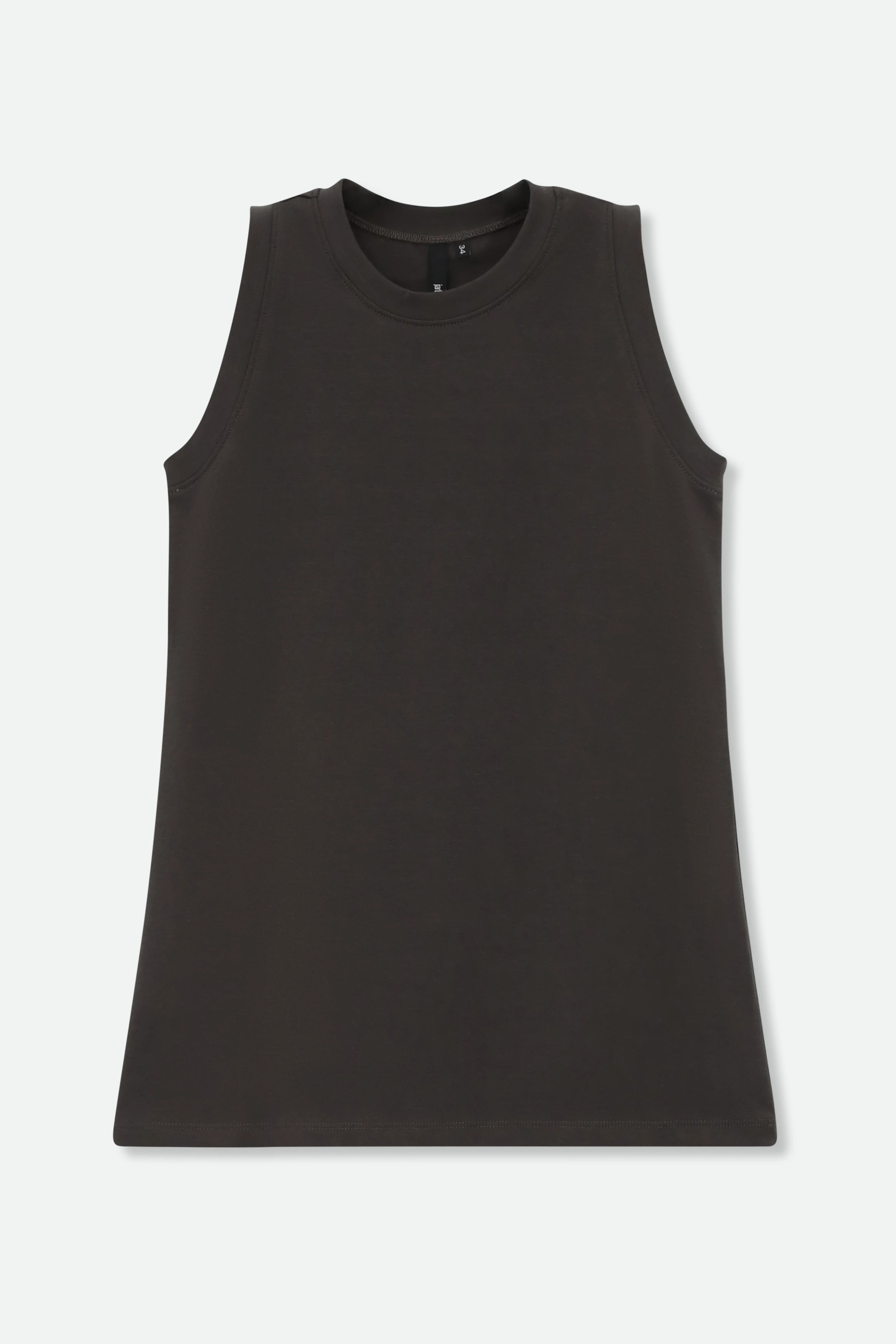 MUSCLE TANK HIP LENGTH IN PIMA COTTON STRETCH - Image 11