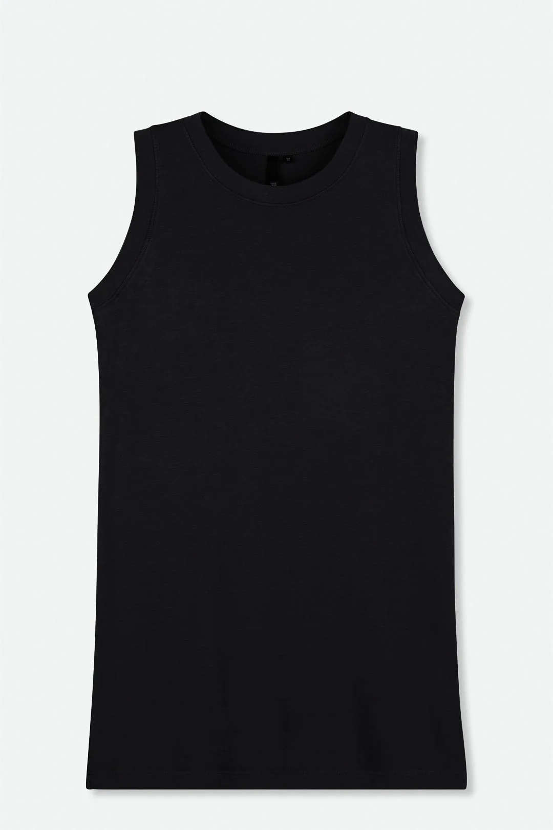 MUSCLE TANK HIP LENGTH IN PIMA COTTON STRETCH - Image 5