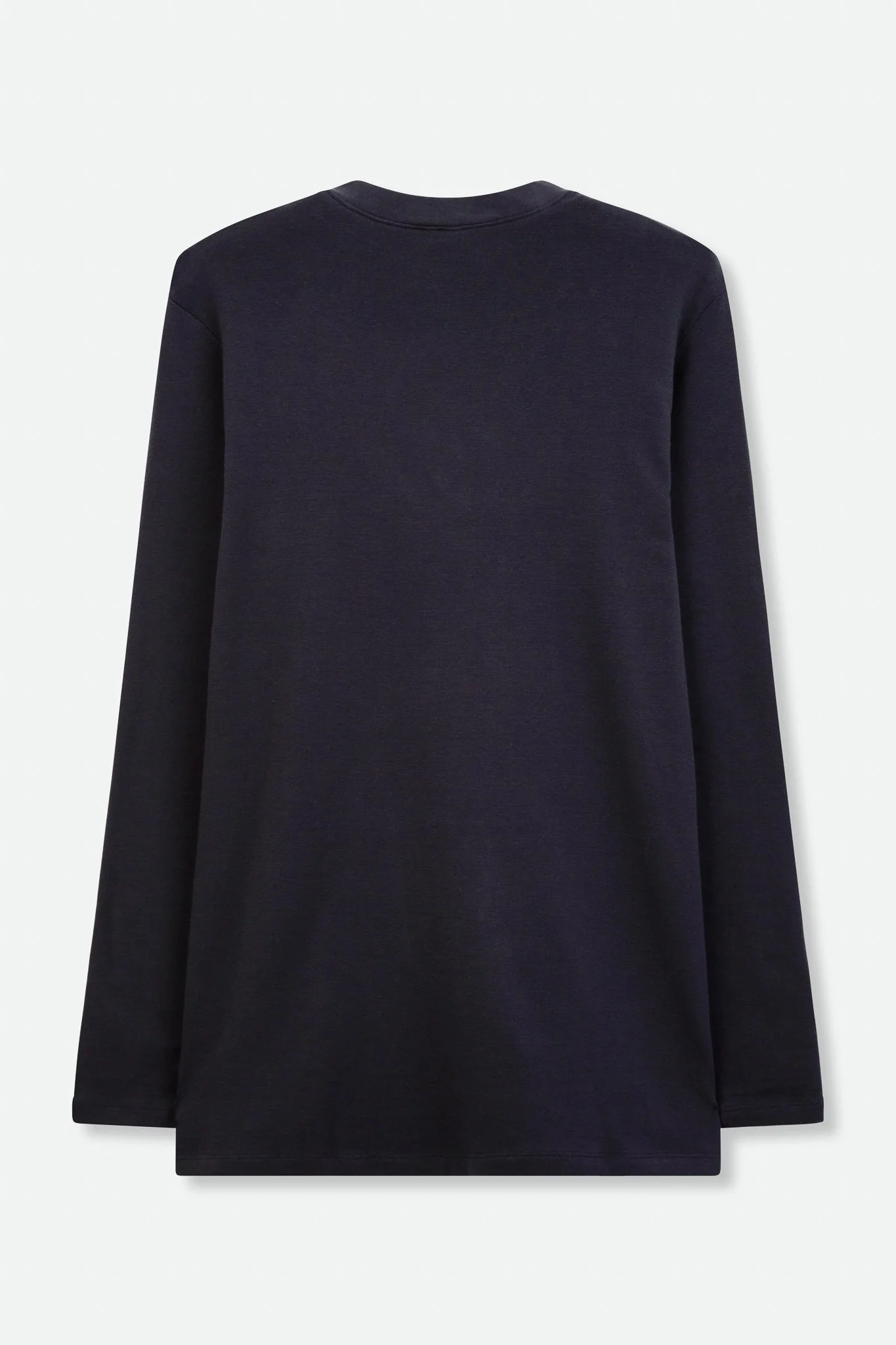 A LINE V NECK LONG SLEEVE IN PIMA COTTON STRETCH - Image 3