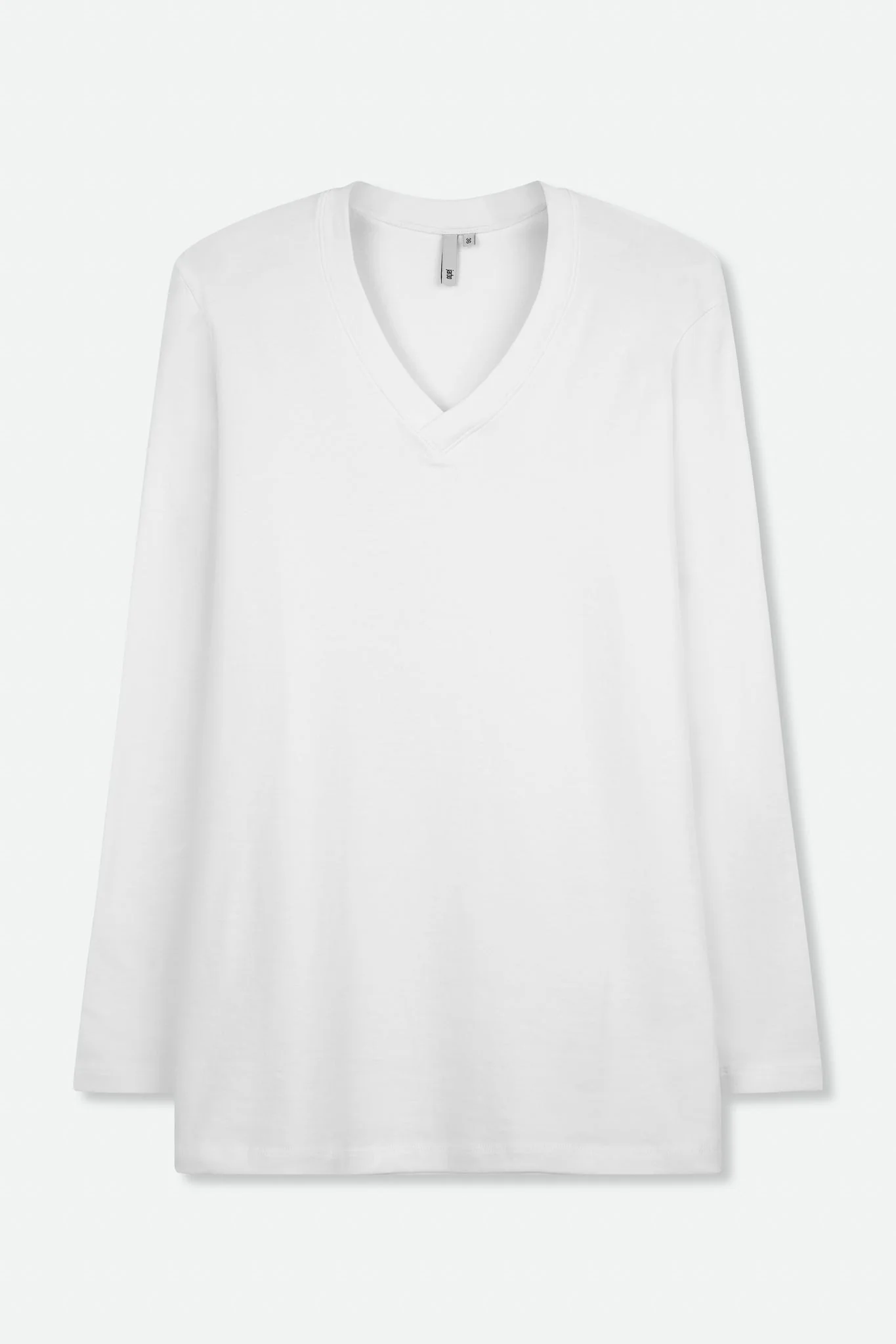 A LINE V NECK LONG SLEEVE IN PIMA COTTON STRETCH - Image 5