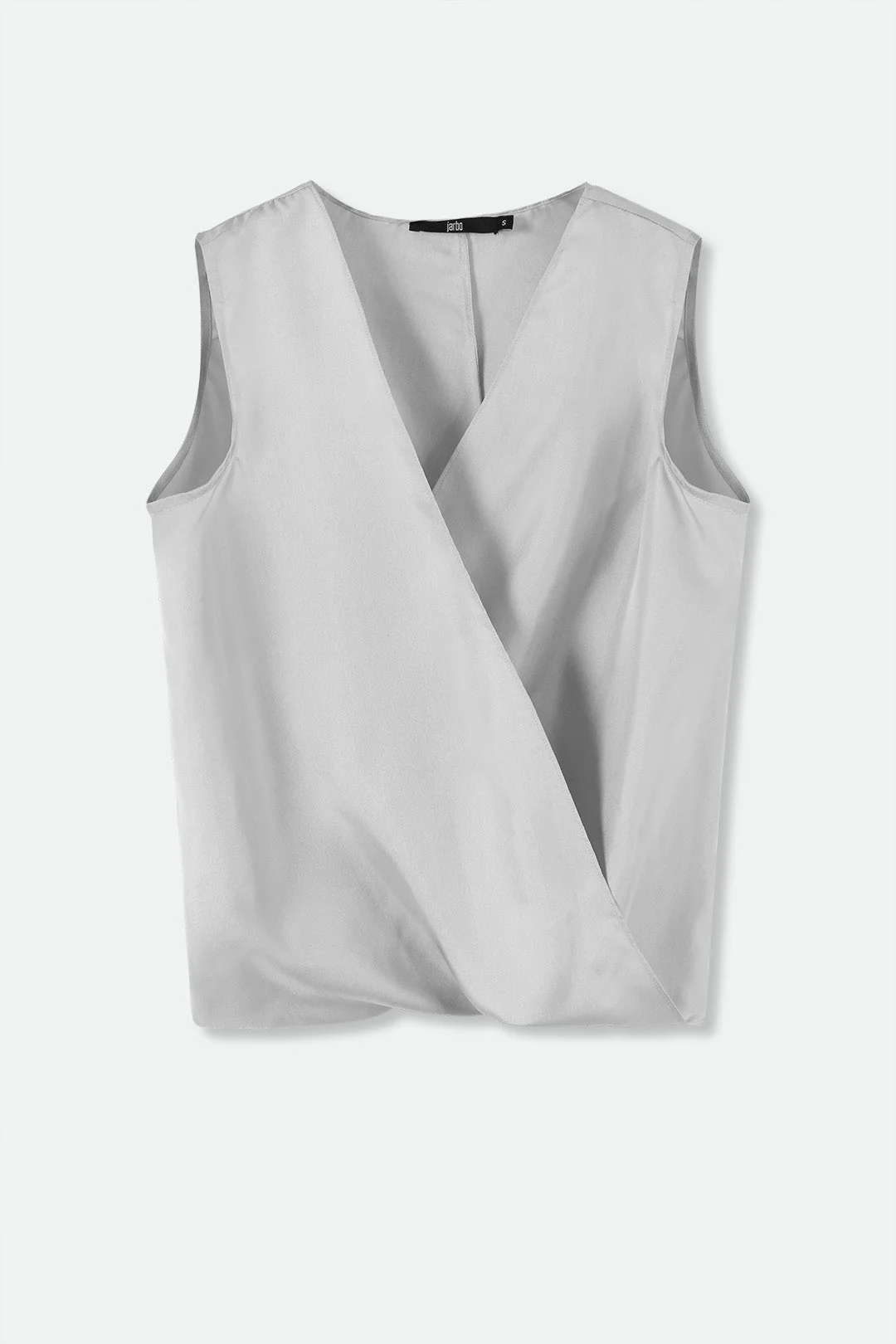TARA SILK TWILL TWIST TANK TOP