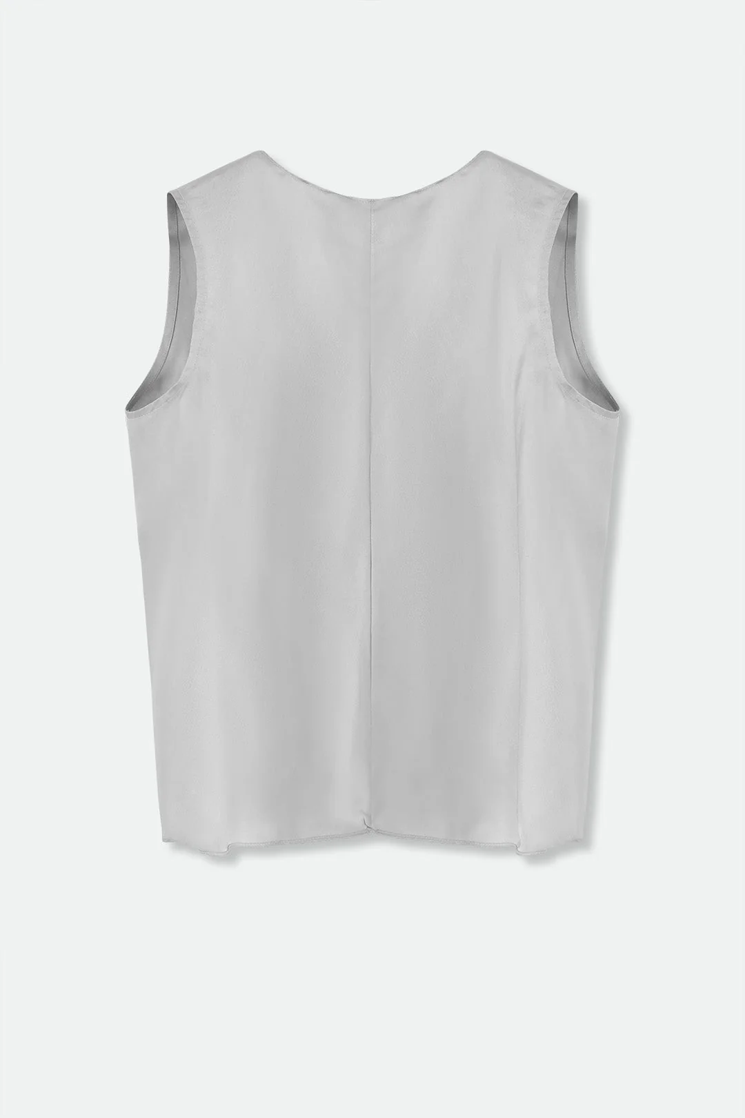 TARA SILK TWILL TWIST TANK TOP - Image 2