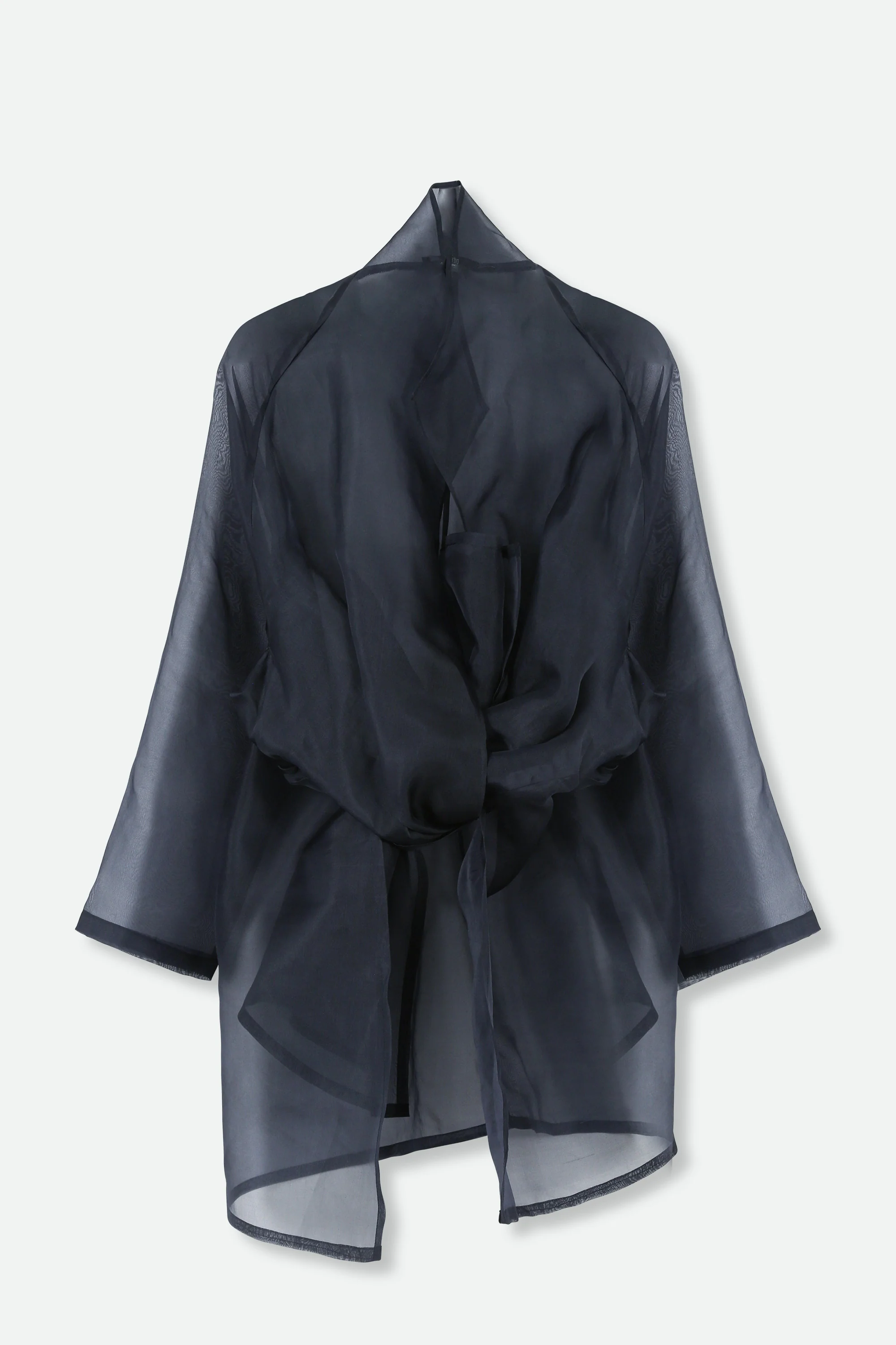 CORTINA IN SILK ORGANZA IN NAVY - Image 3