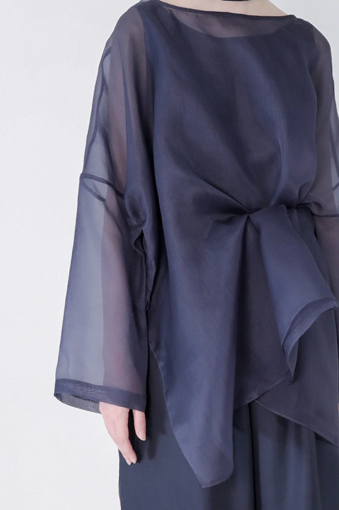 SAMIRA ONE-SIZE TUNIC IN SILK ORGANZA - Image 2