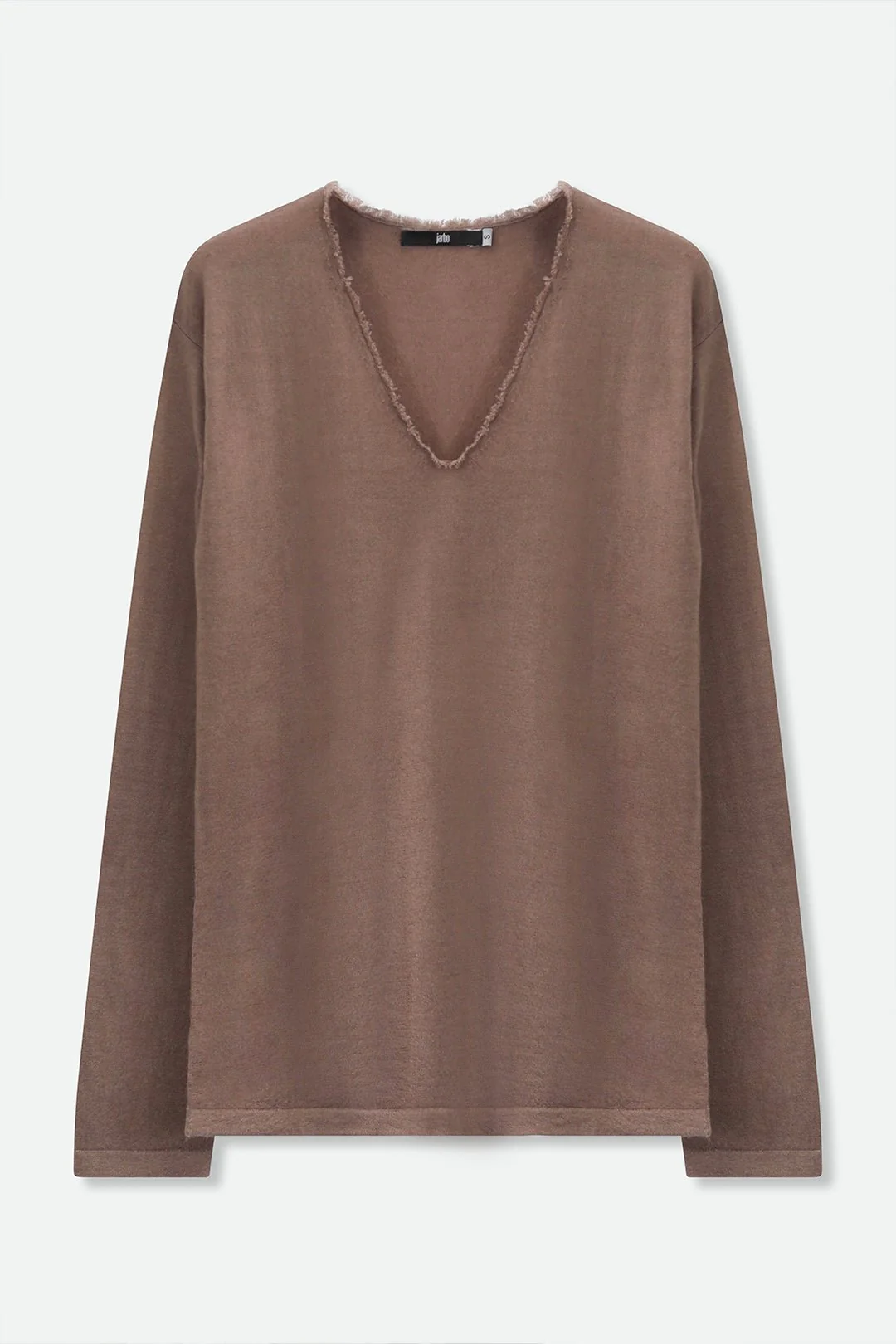 ROWAN OVAL V FRINGE NECK IN HAND-DYED CASHMERE - Image 10