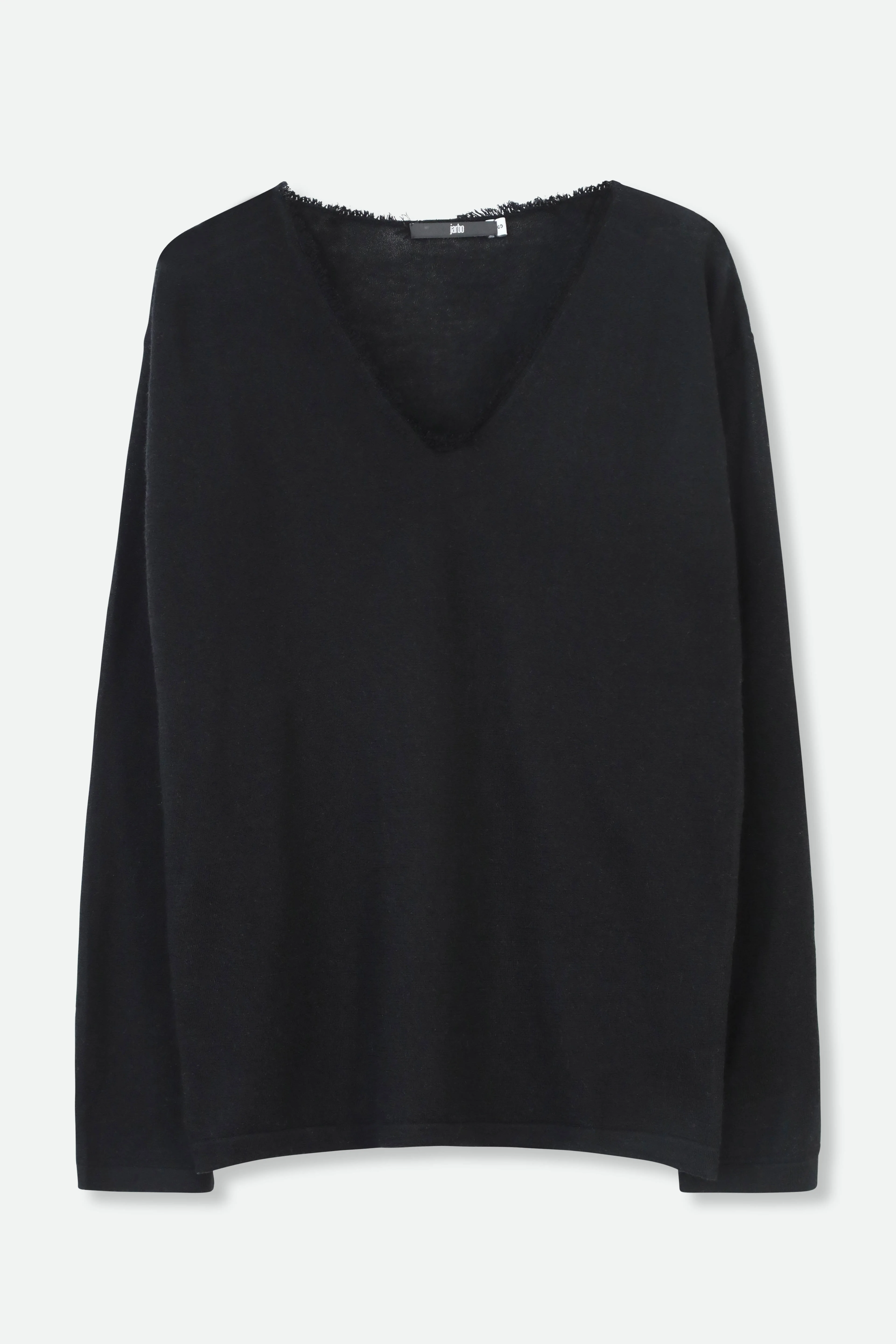 ROWAN OVAL V FRINGE NECK IN HAND-DYED CASHMERE - Image 12