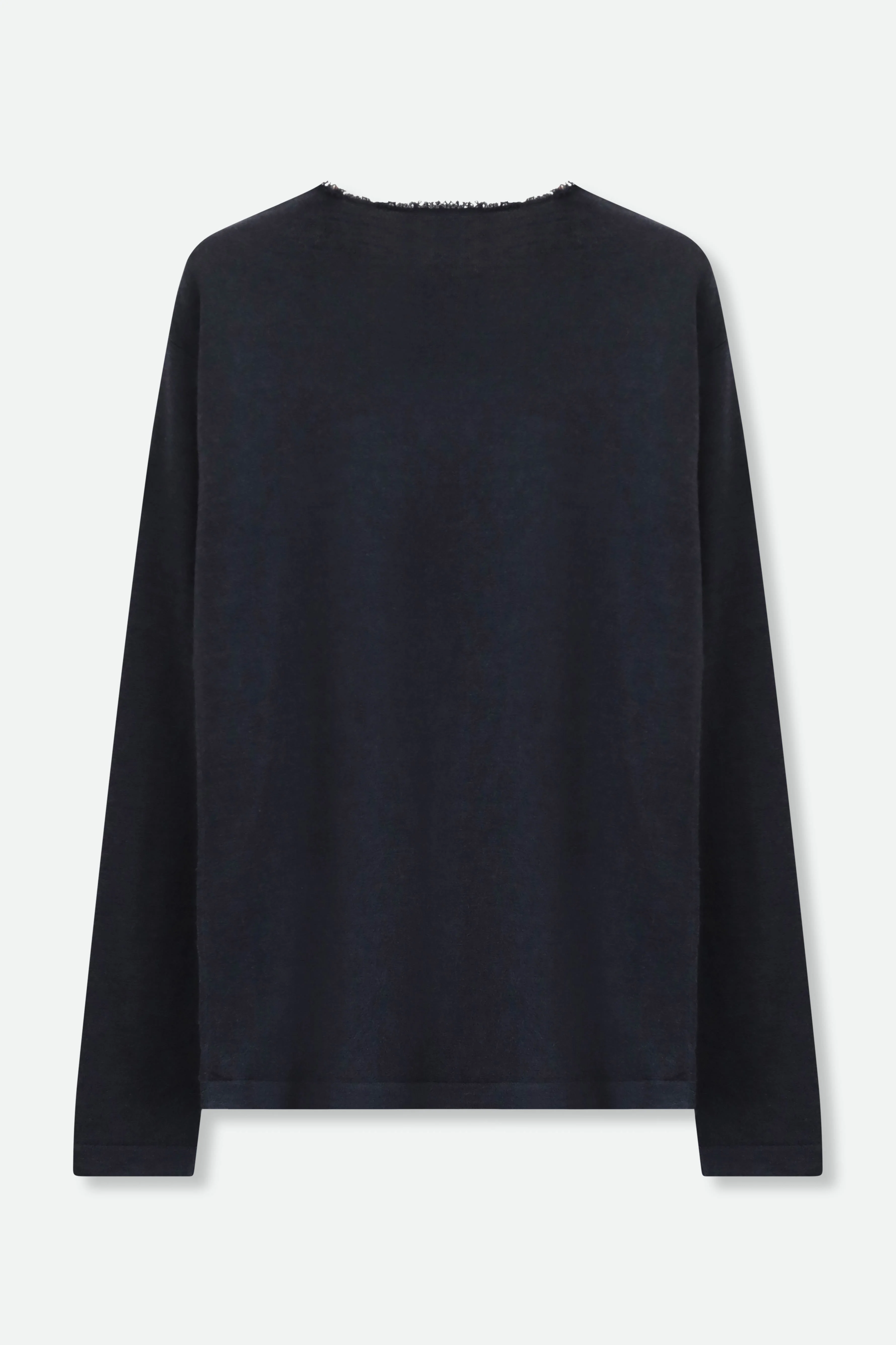 ROWAN OVAL V FRINGE NECK IN HAND-DYED CASHMERE - Image 15