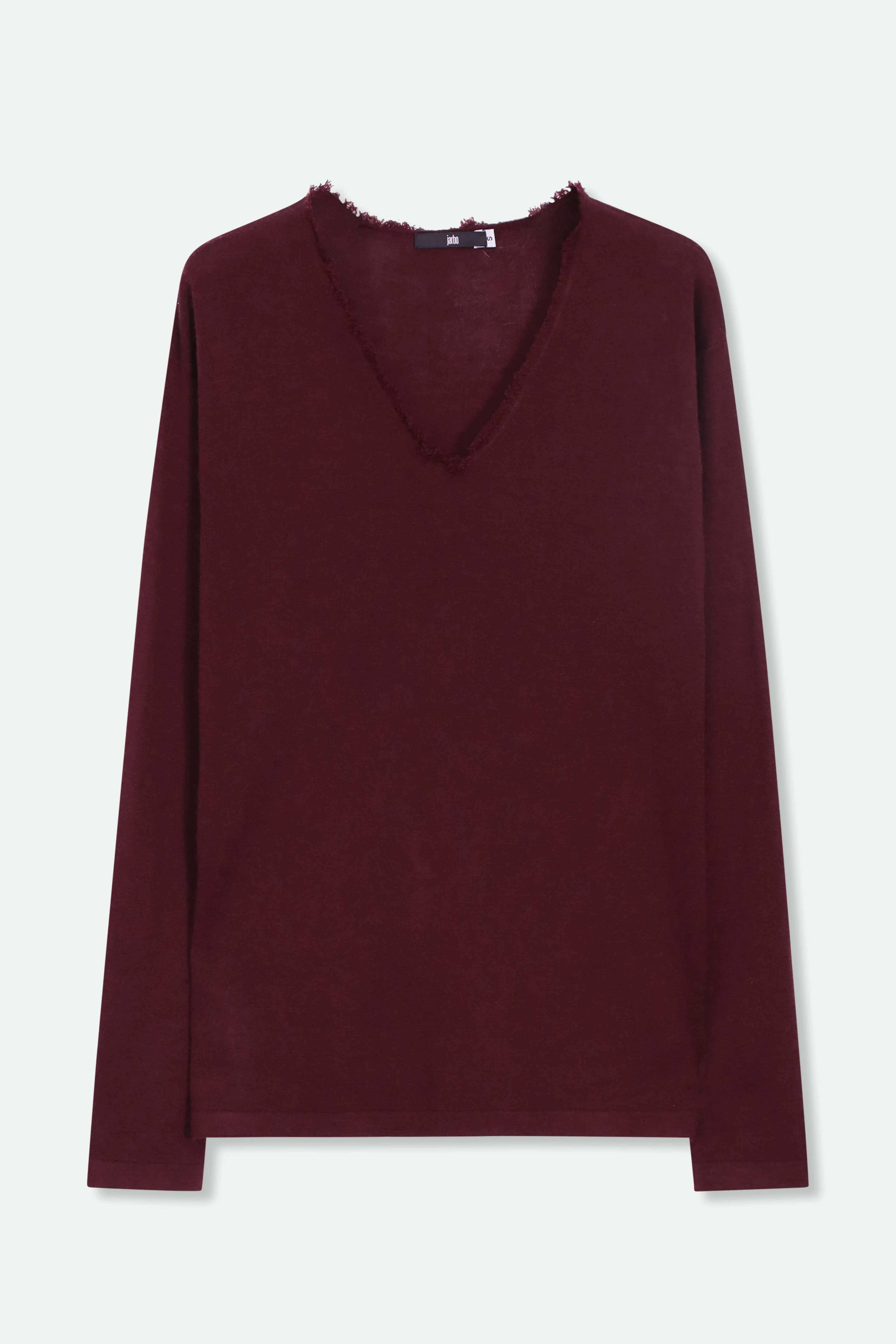 ROWAN OVAL V FRINGE NECK IN HAND-DYED CASHMERE - Image 17
