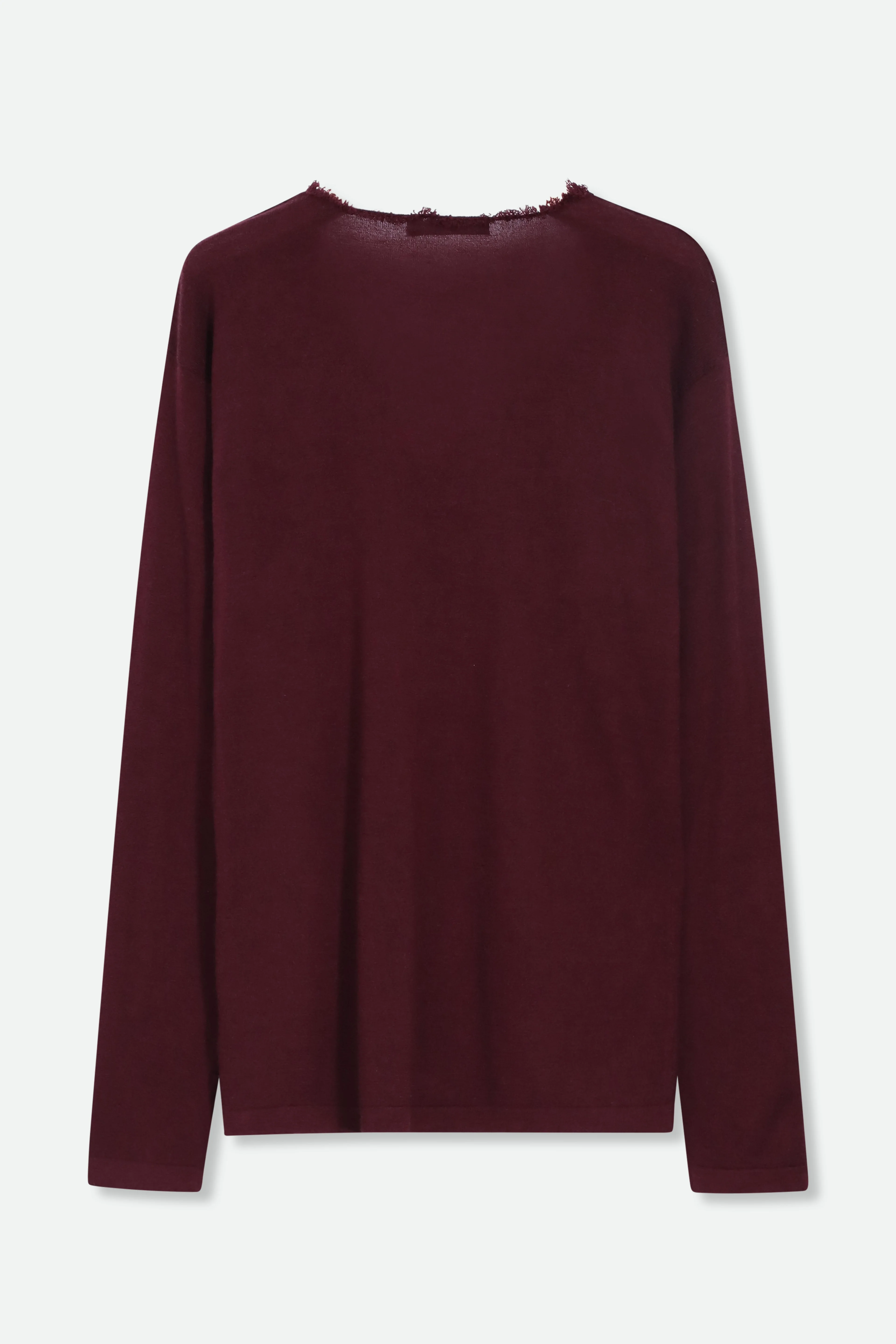 ROWAN OVAL V FRINGE NECK IN HAND-DYED CASHMERE - Image 19