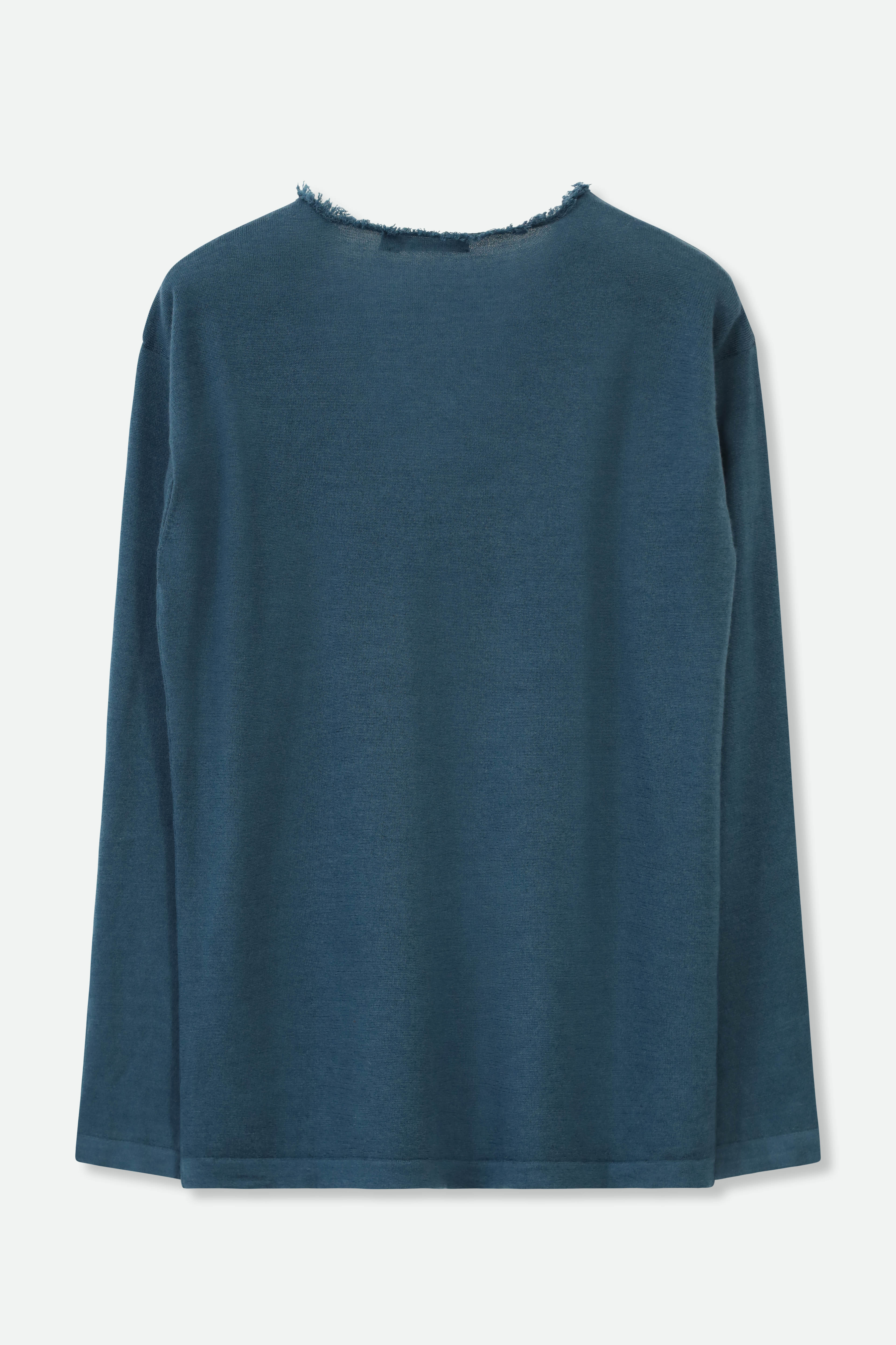 ROWAN OVAL V FRINGE NECK IN HAND-DYED CASHMERE - Image 8