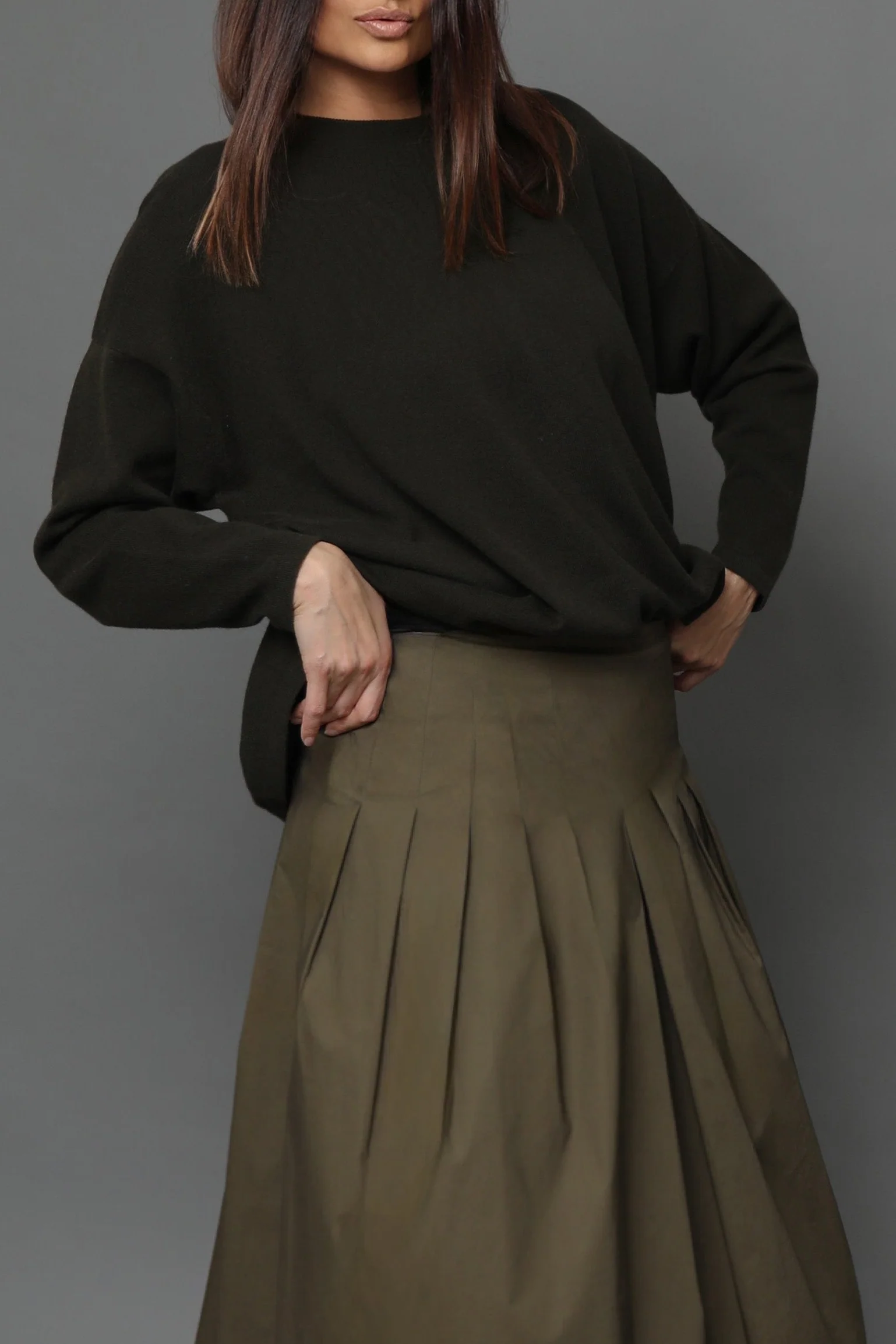 MARLOW OVERSIZED BOXY CREW IN CASHMERE BLEND - Image 14