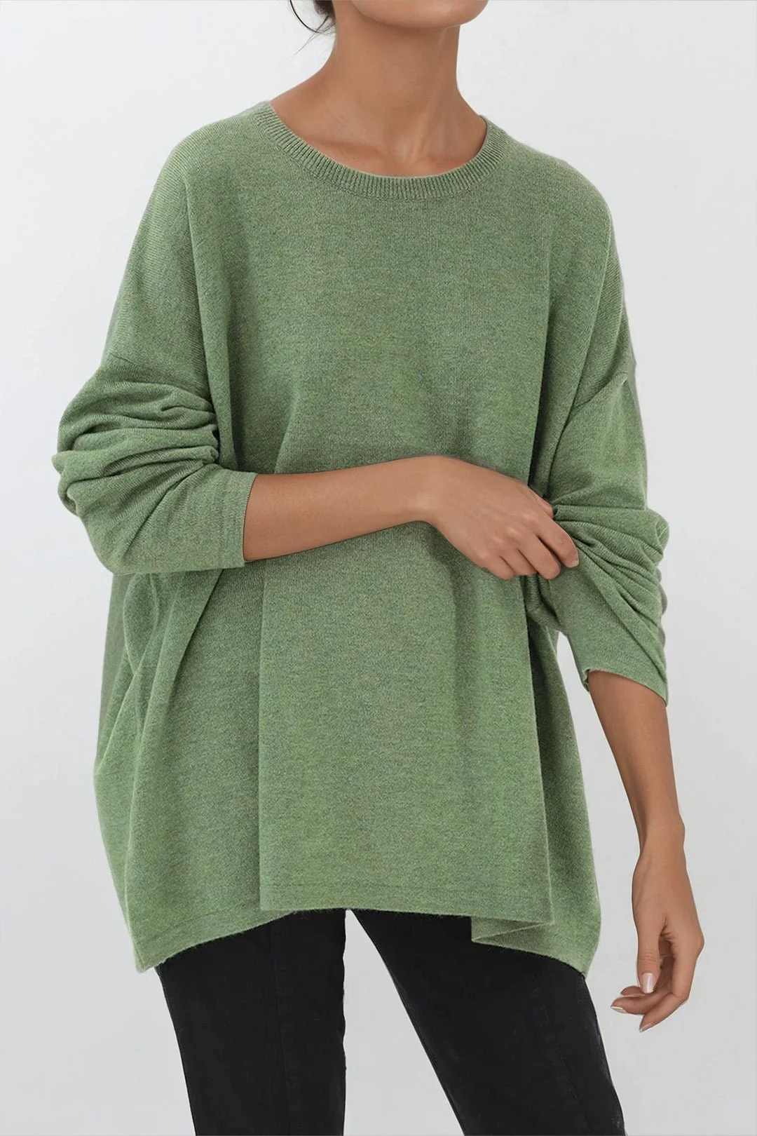 MARLOW OVERSIZED BOXY CREW IN CASHMERE BLEND - Image 29