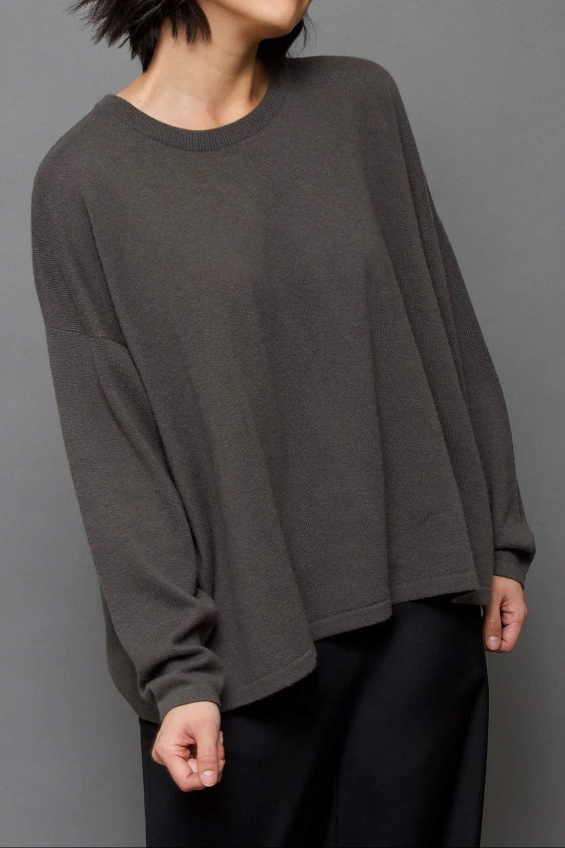MARLOW OVERSIZED BOXY CREW IN CASHMERE BLEND - Image 7
